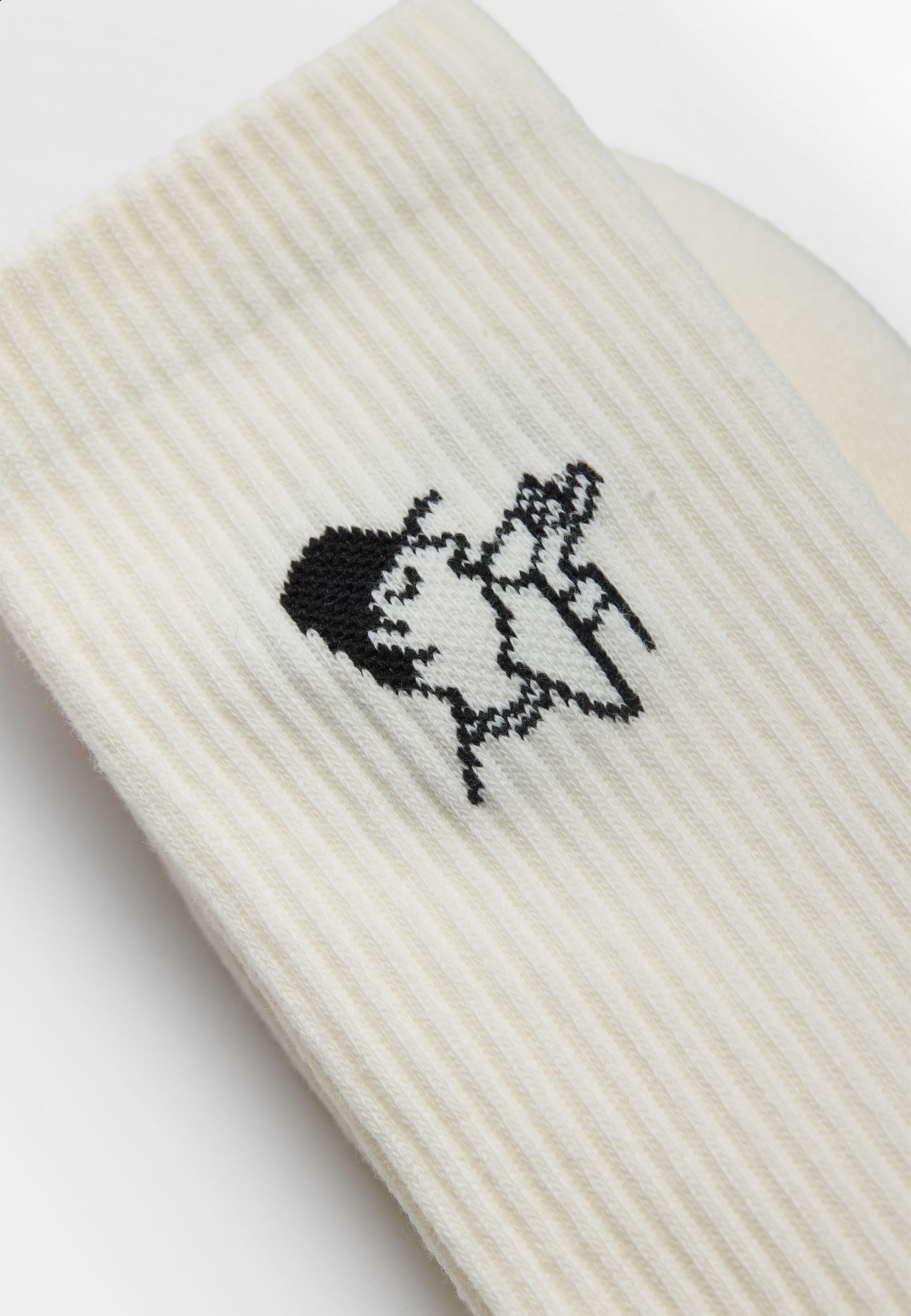 Revolution - Jaquard Crew Sock Hvid