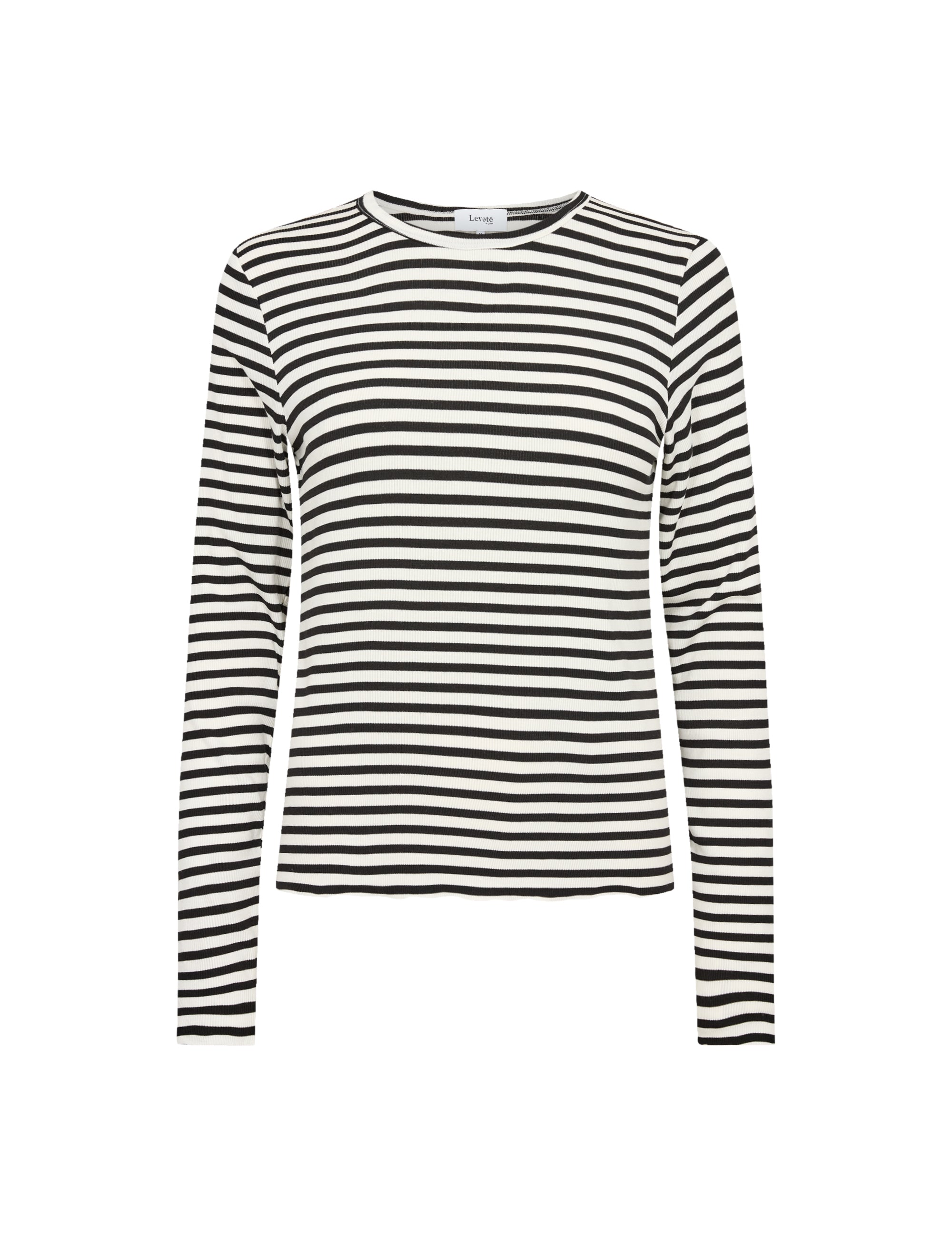 Leveté Room - IKA 11 Bluse Sort/Hvid