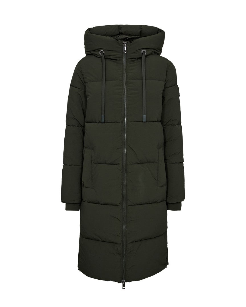 Mos Mosh - MMOllie Terma Long Coat i grøn