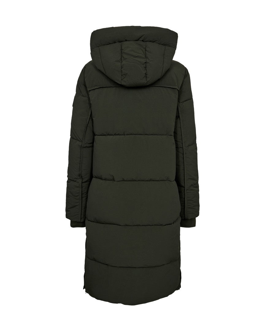 Mos Mosh - MMOllie Terma Long Coat i grøn