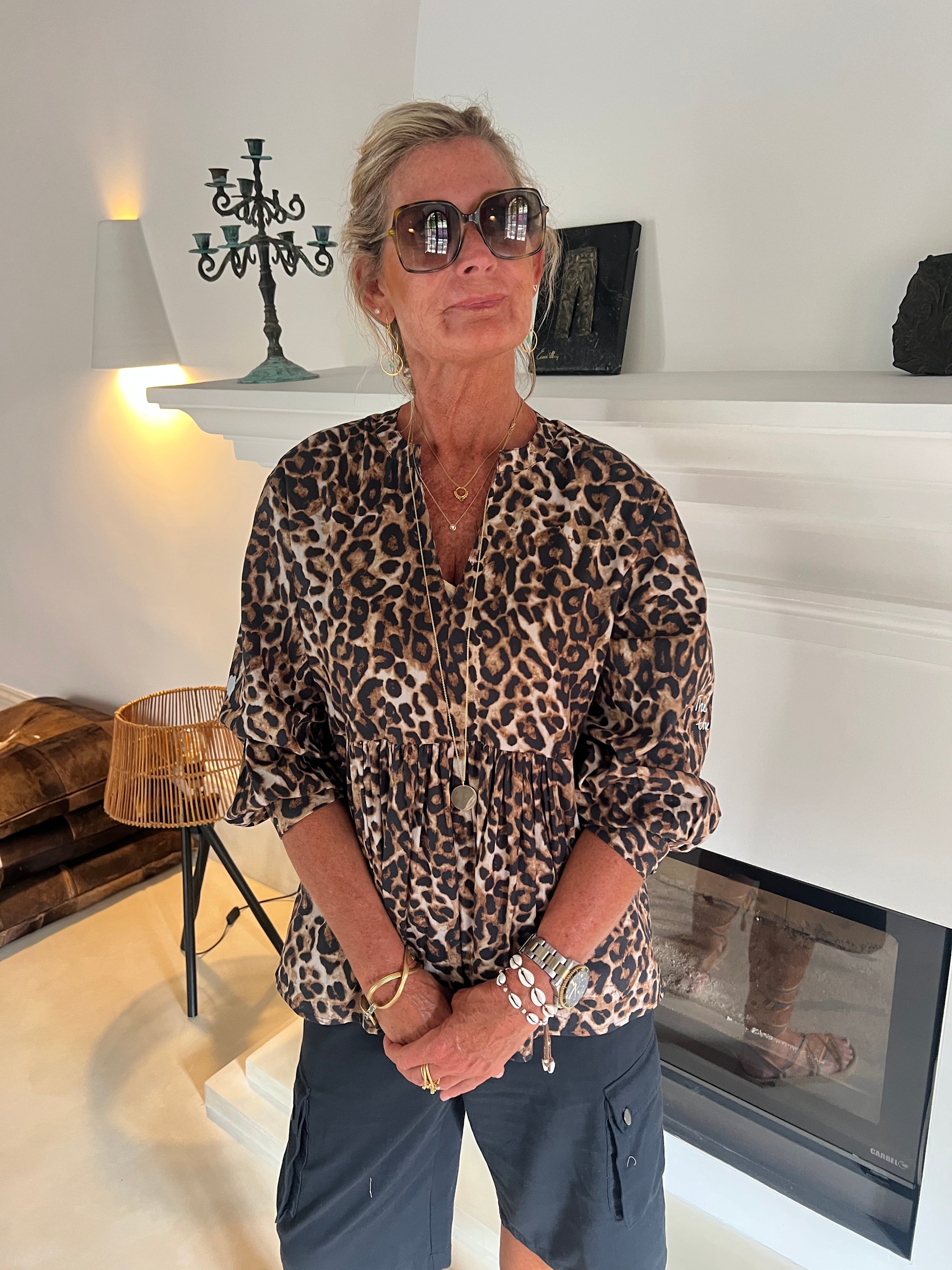 Wauw - Ana Leopard Bluse