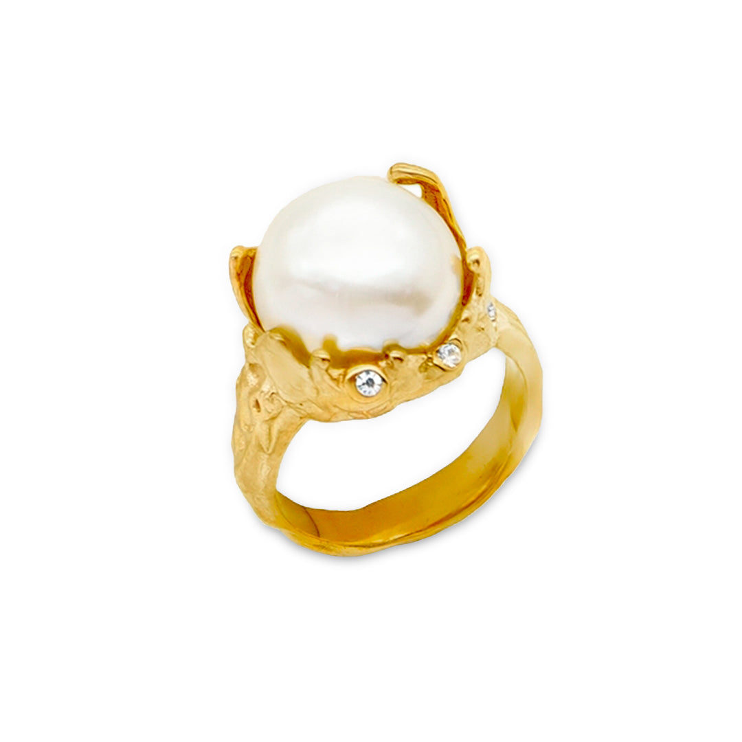 Bay - Lagoon Pearl Ring - vandfast ring