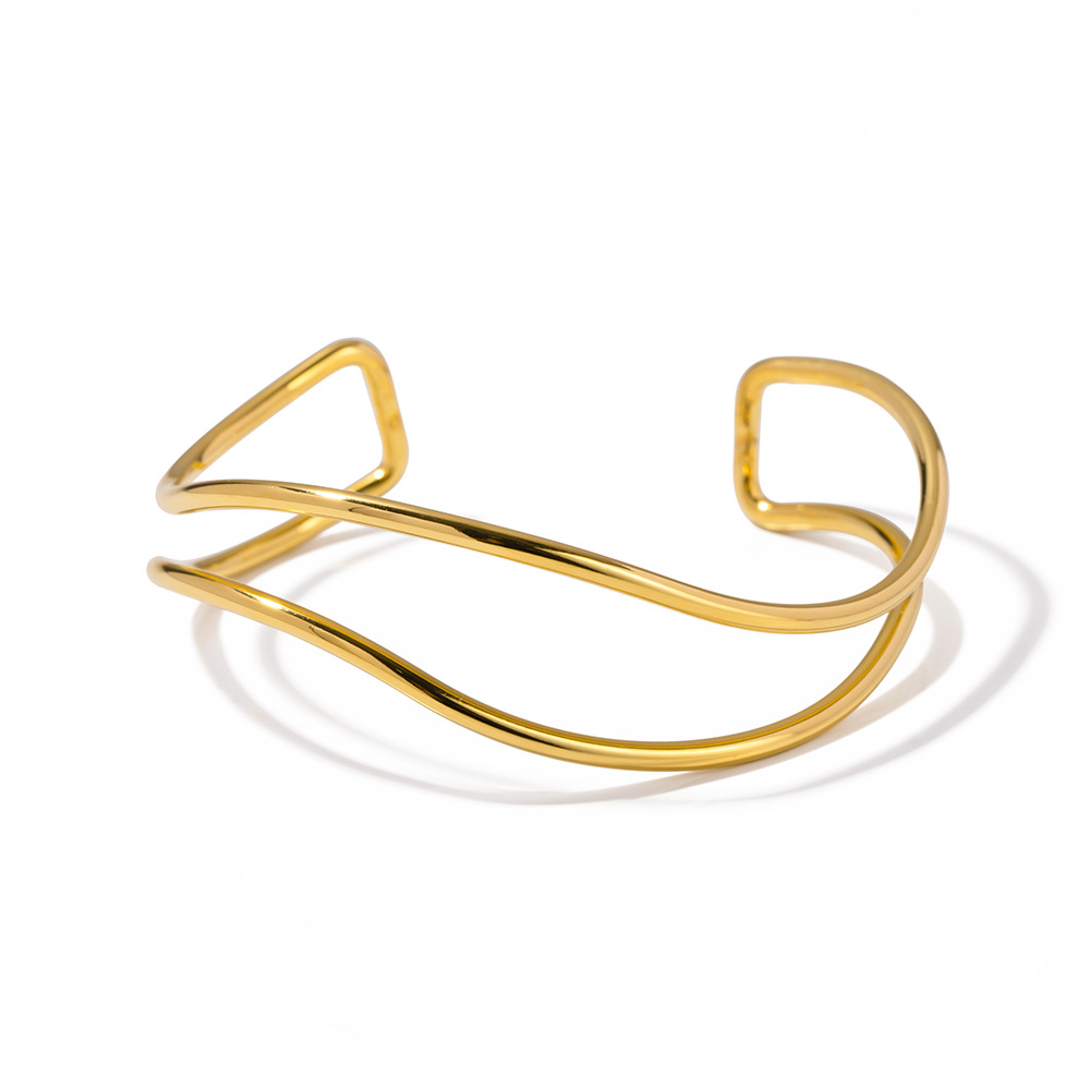 Bay - Big Wavy Bangle - Vandfast armbånd
