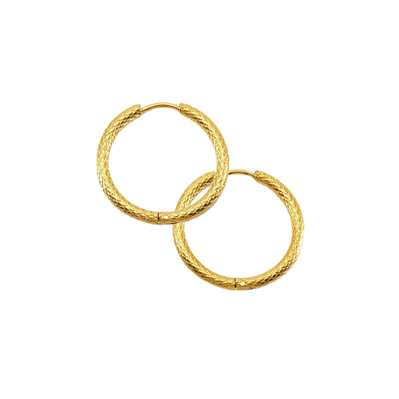 Bay - Pattern Hoops - Vandfaste øreringe