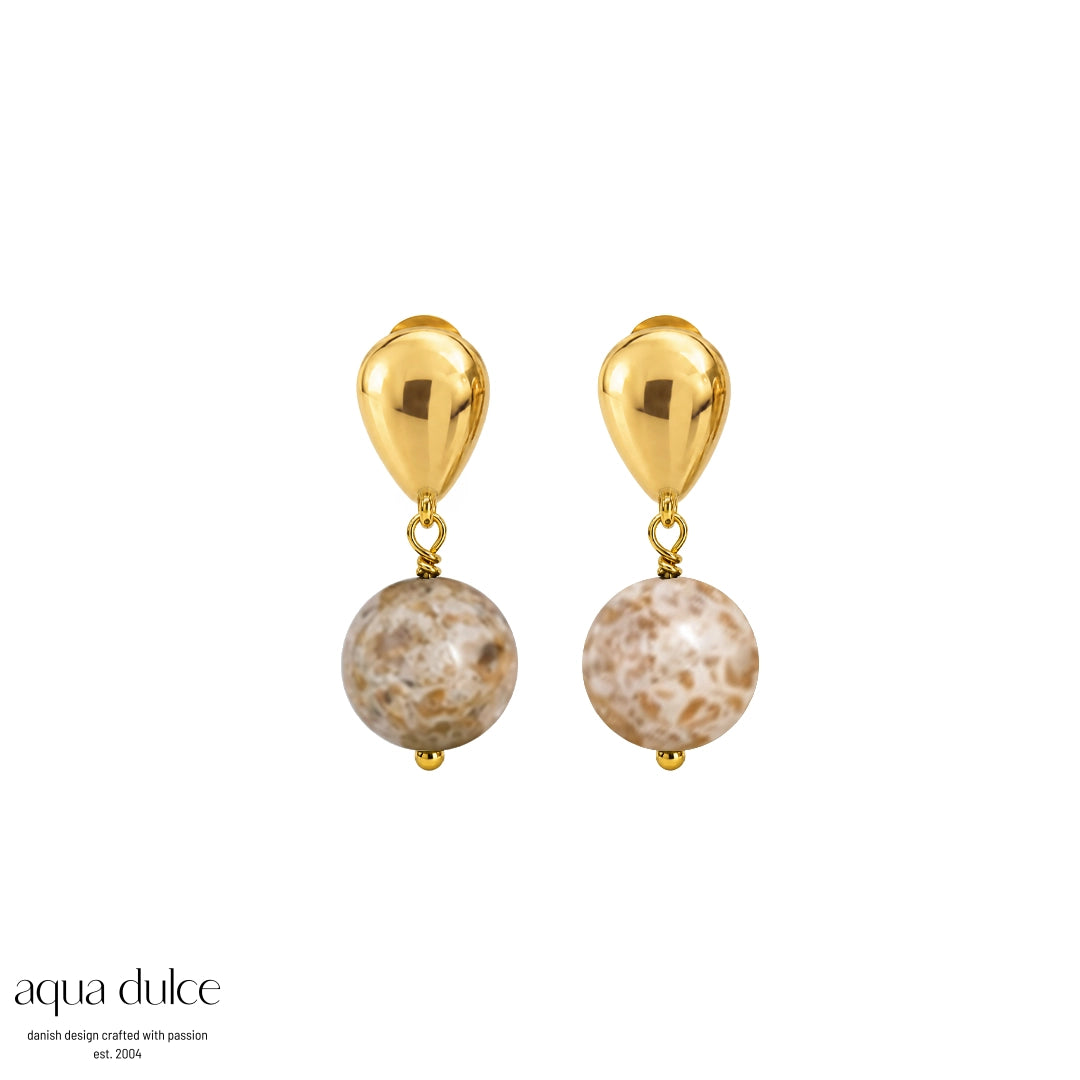 Bay - Brown Drop Earrings