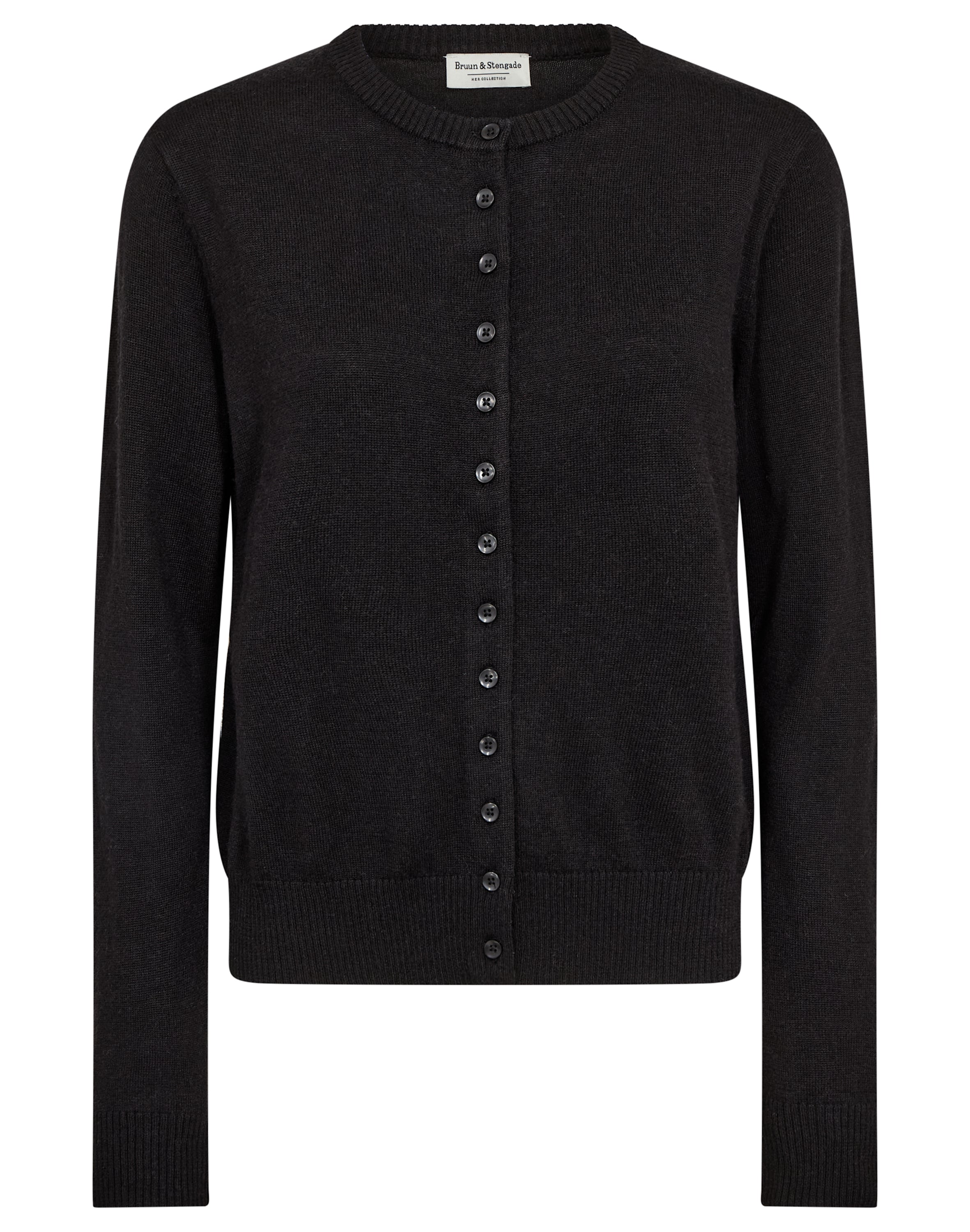 Bruun & Stengade - Edel regular cardigan, sort