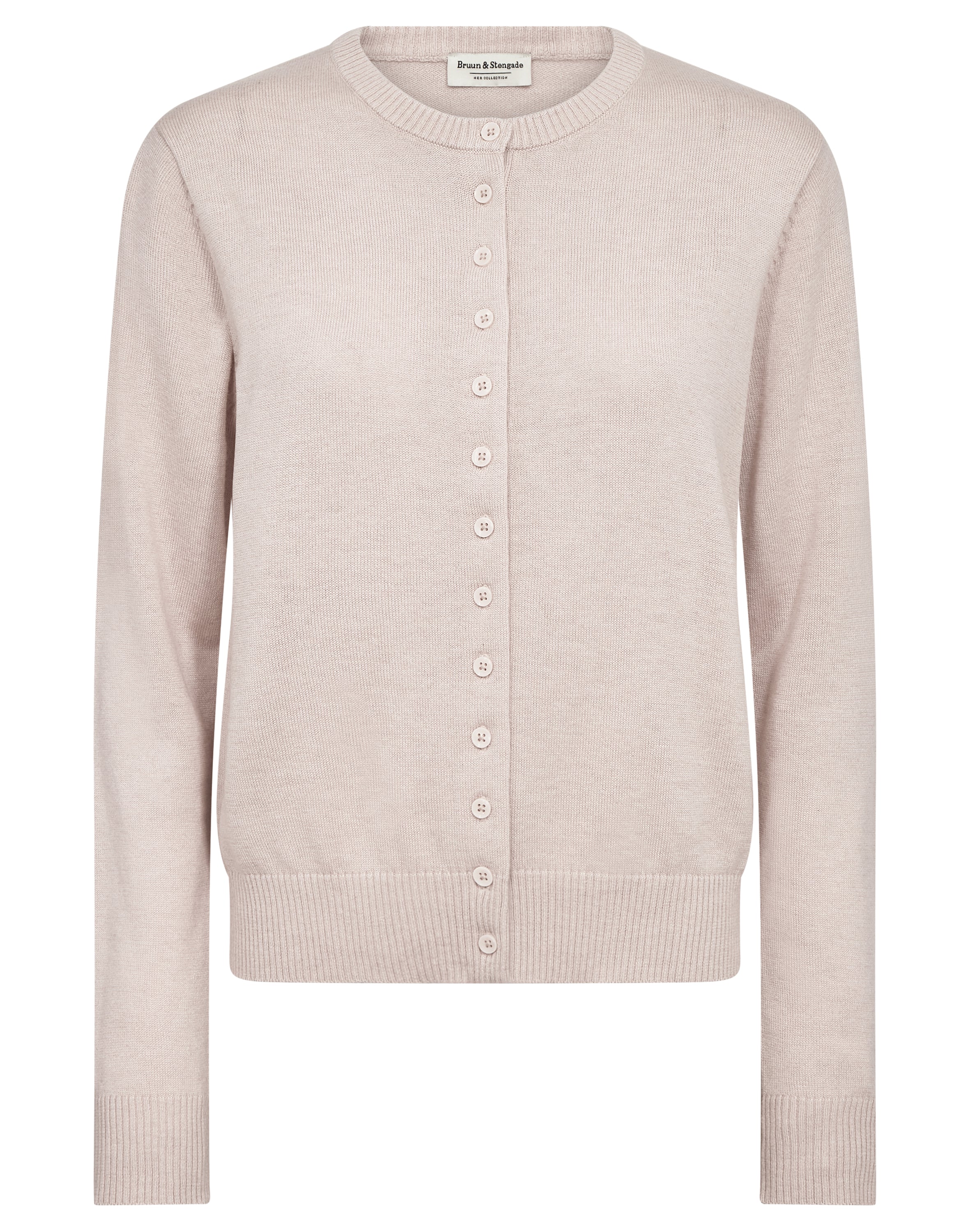 Bruun & Stengade - Edel regular cardigan, lyserød