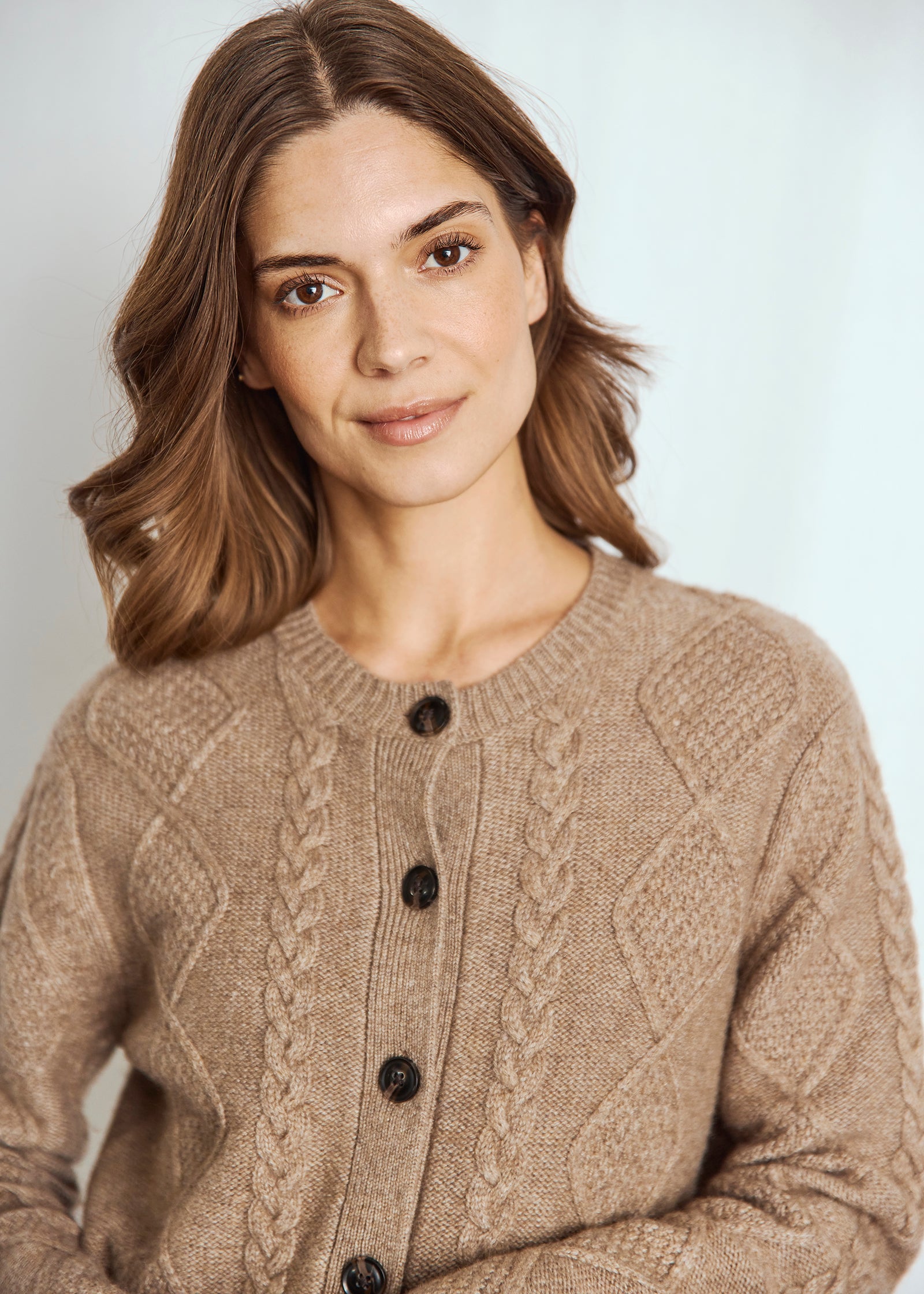 Bruun & Stengade - Marita Cardigan i brun