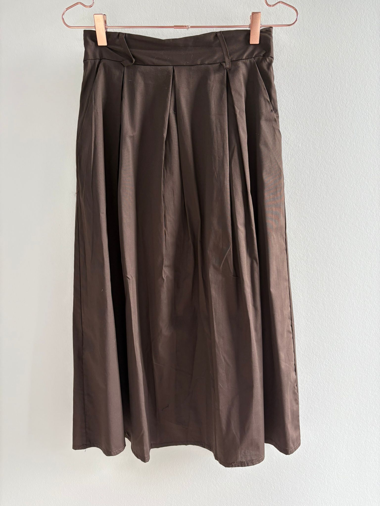 Wilto - Cotton skirt i brun