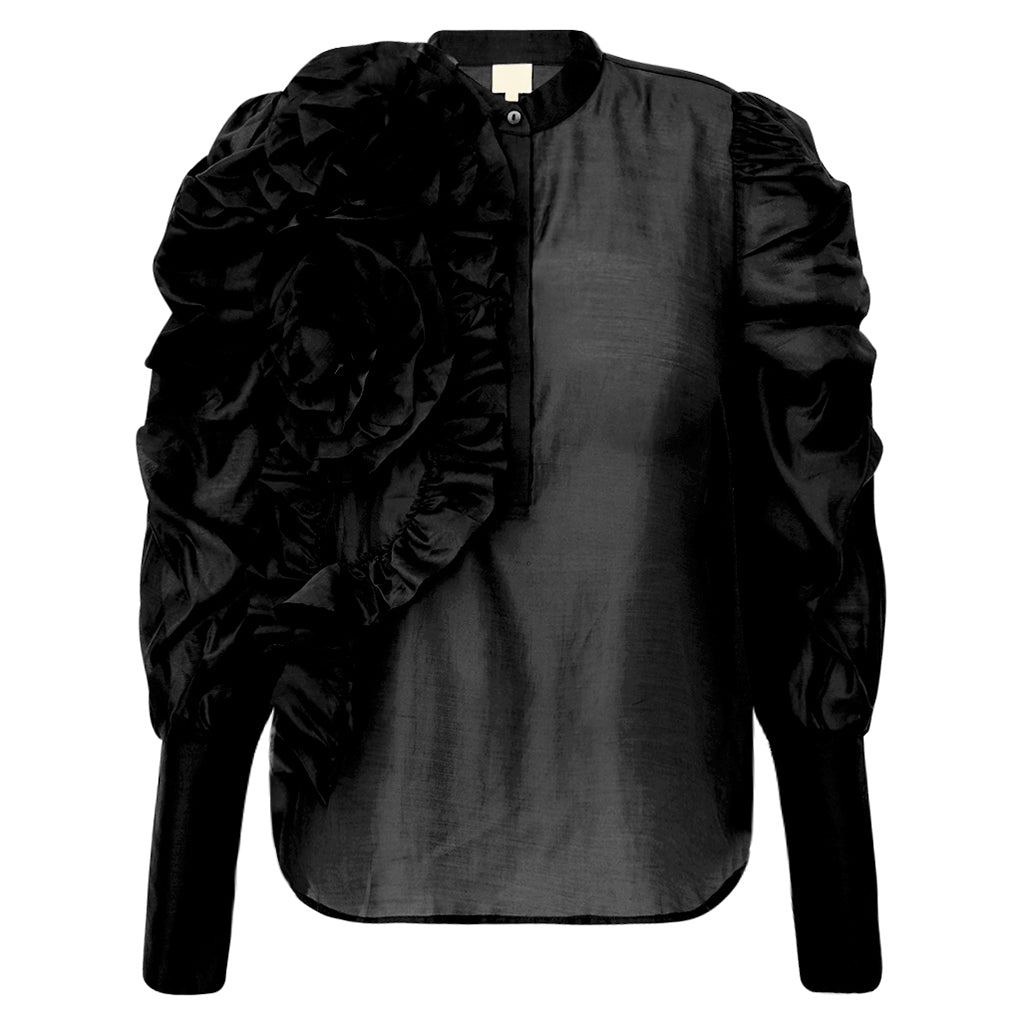Gossia - DevineGO Bluse i sort
