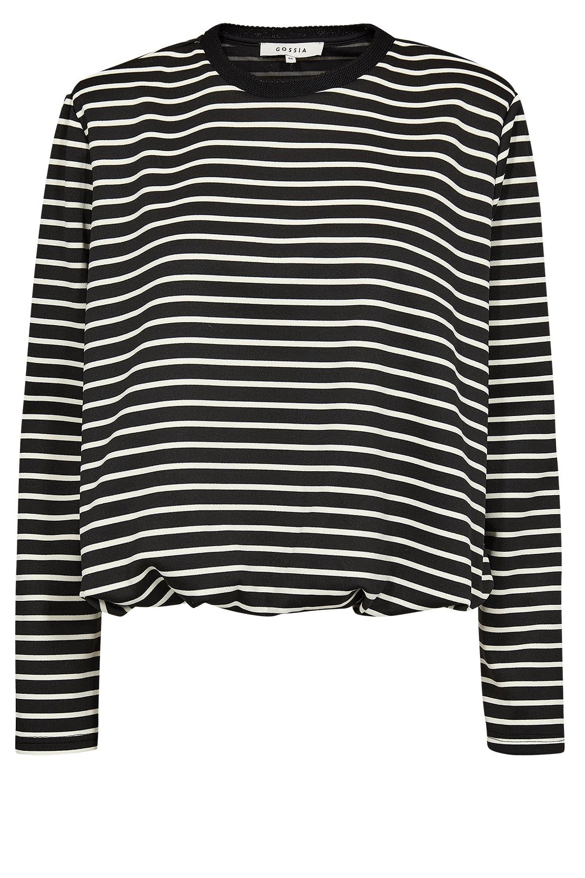 Gossia - KinneGO Bluse Sort Strib
