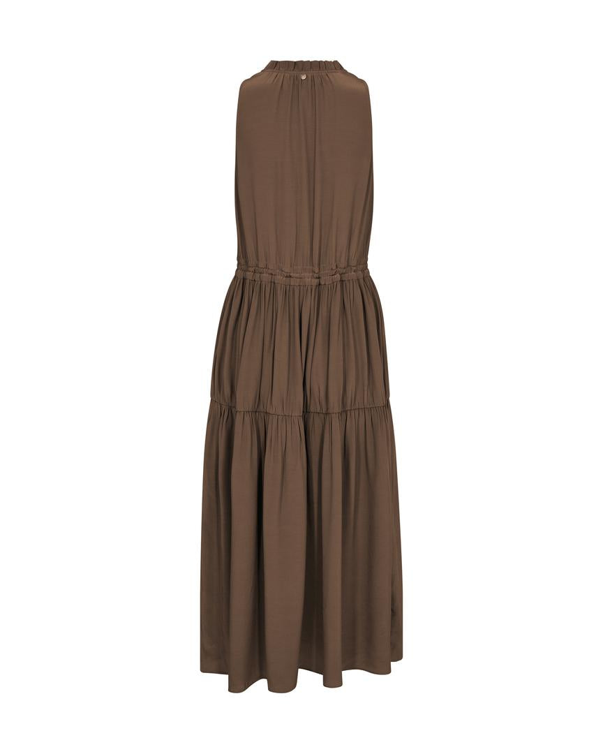 MMSabri Solida Dress – Brun Sommerkjole fra Mos Mosh