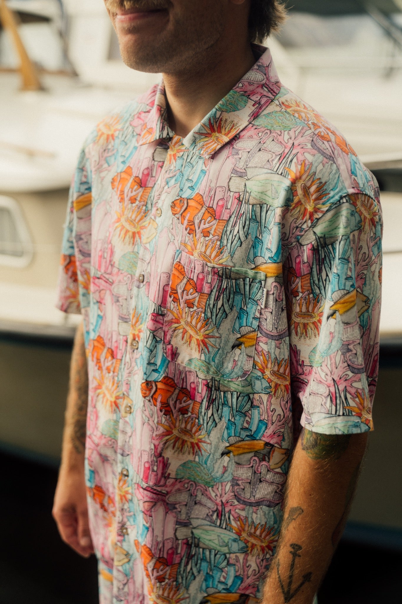 Lakor - Underwater Garden kortærmet skjorte