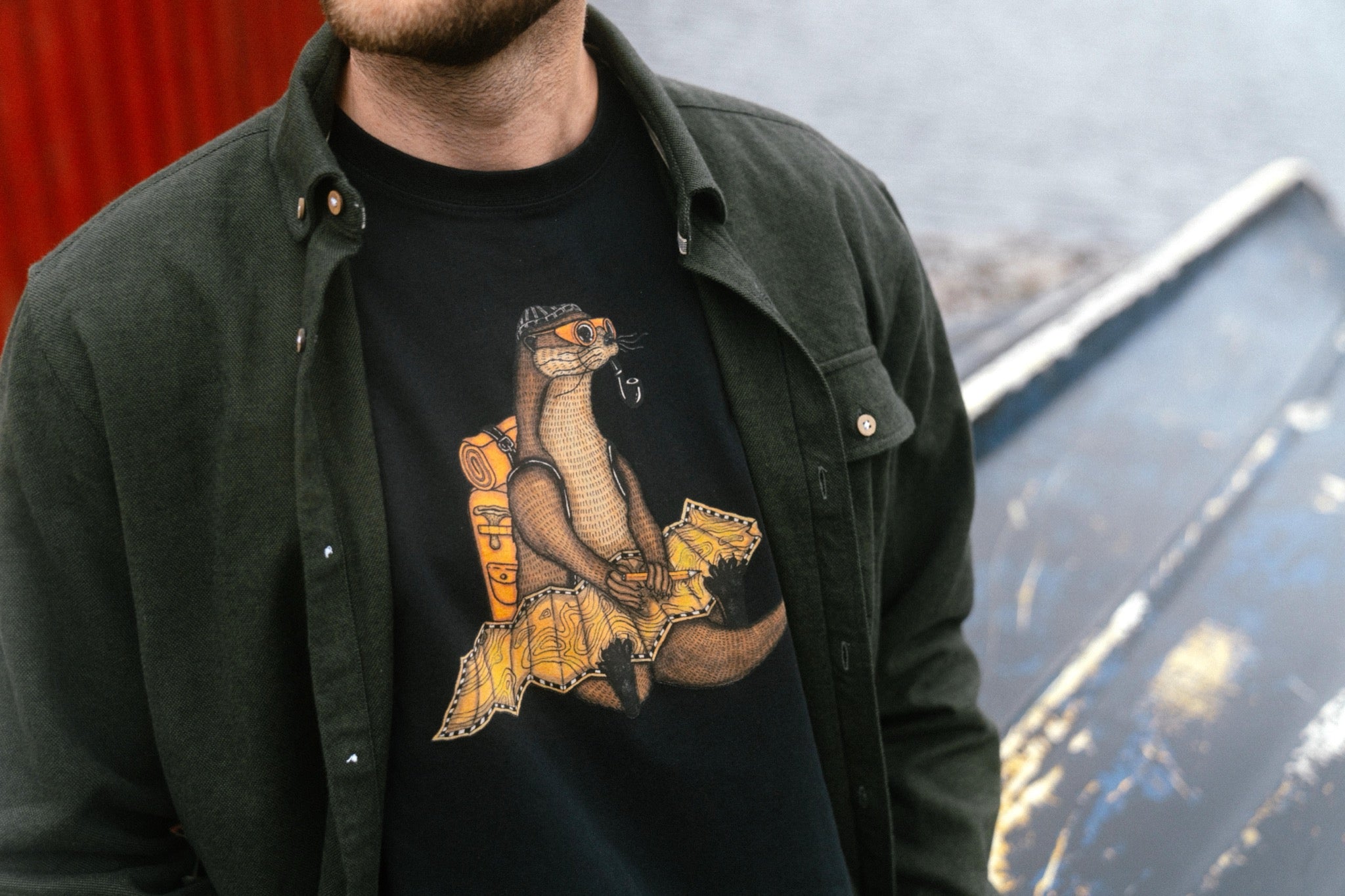 Lakor - The Otter Way T-shirt Navy