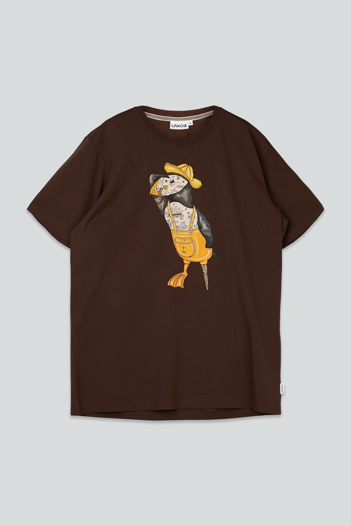 Lakor - Sea Parrot Seaman T-shirt, Coffee