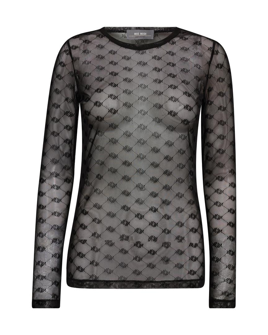 MMLoretta Velvet Mesh Blouse