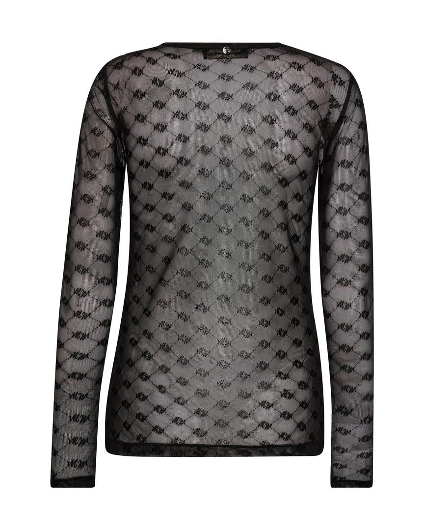 MMLoretta Velvet Mesh Blouse