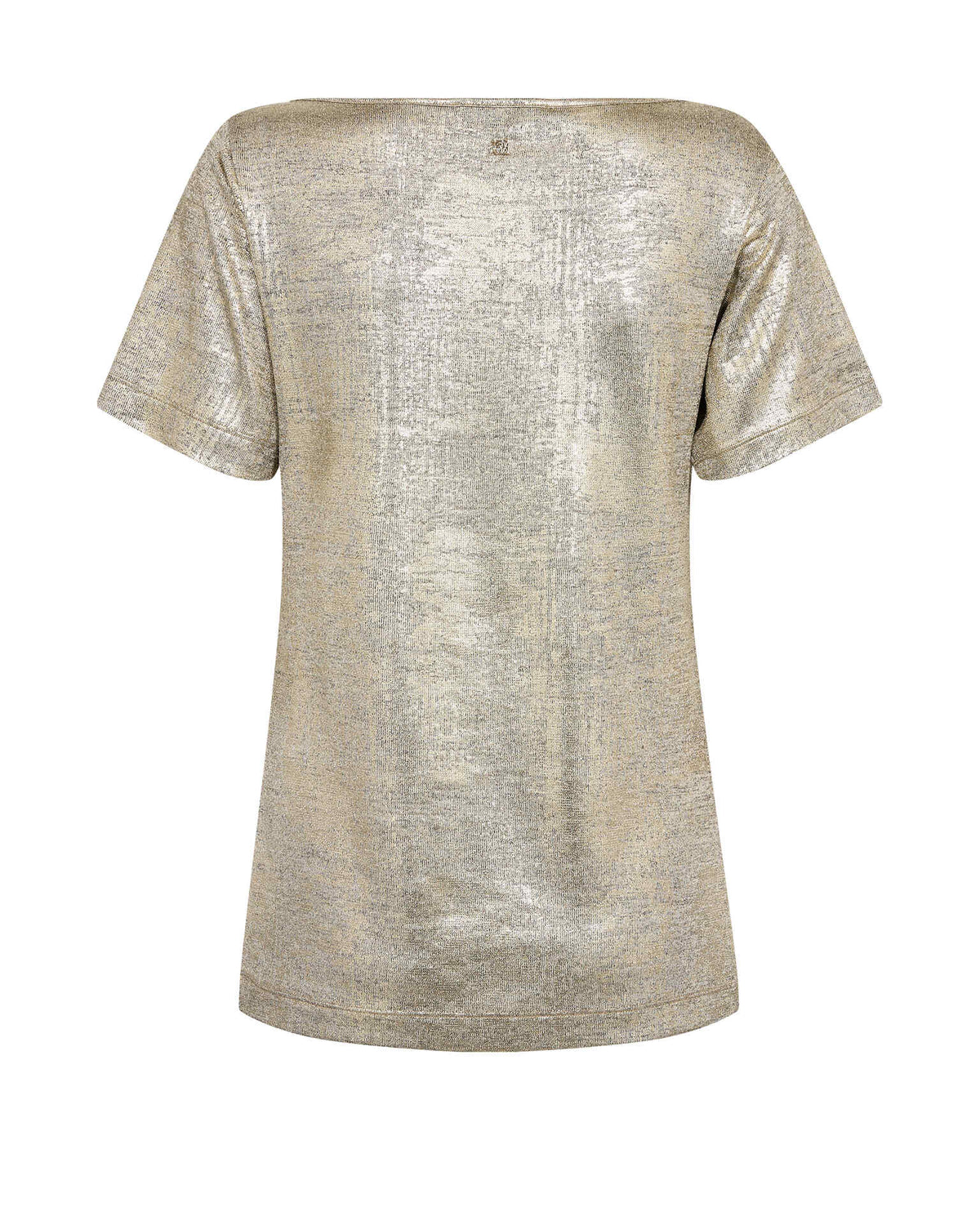 Mos Mosh - MMNiva O-SS Metallic Tee, guld