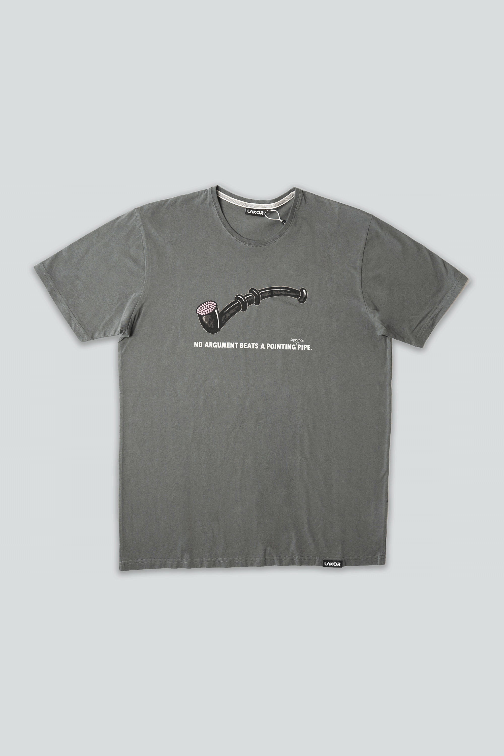 Lakor - Lakridspibe t-shirt i grå