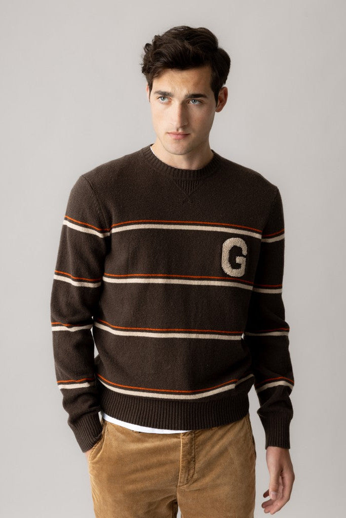 Mos Mosh Gallery - MMGRice Stripe Crew Knit