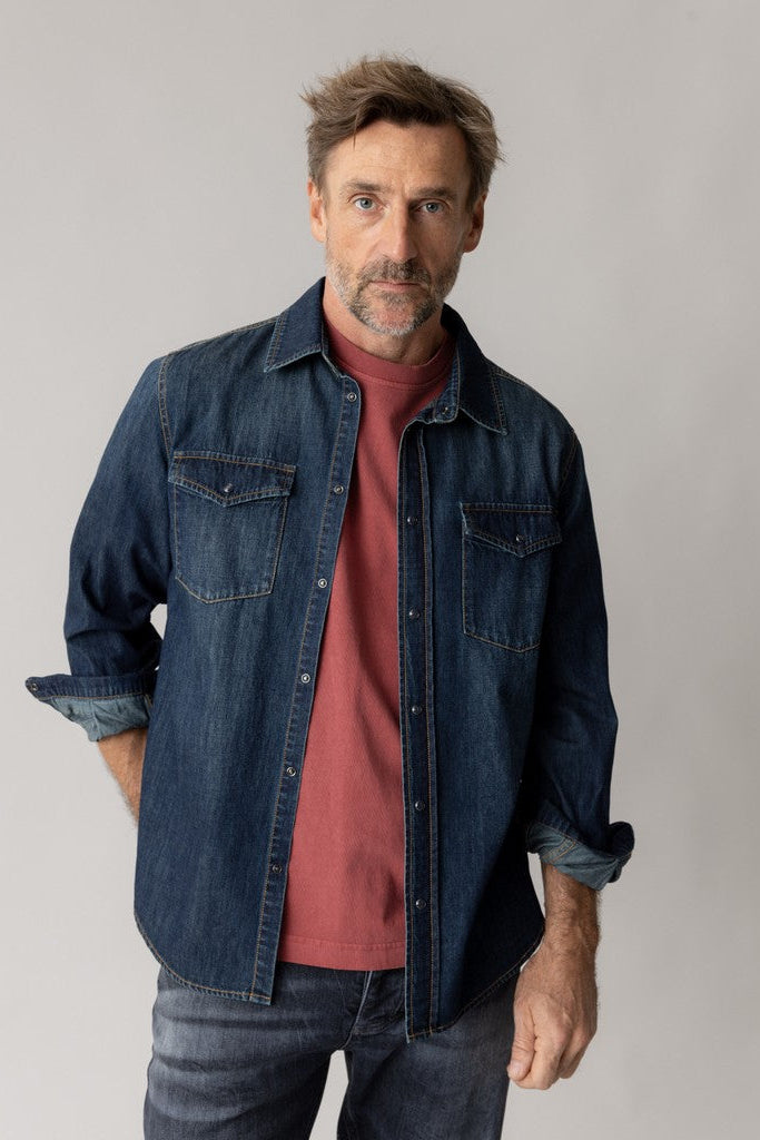 Mos Mosh Gallery - MMGDavid Snap Denim Skjorte