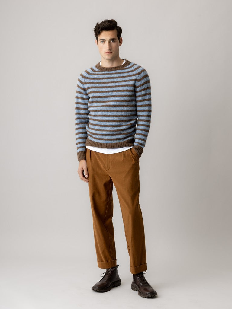 Mos Mosh Gallery -  MMGCarlos Stripe Crew Neck Knit