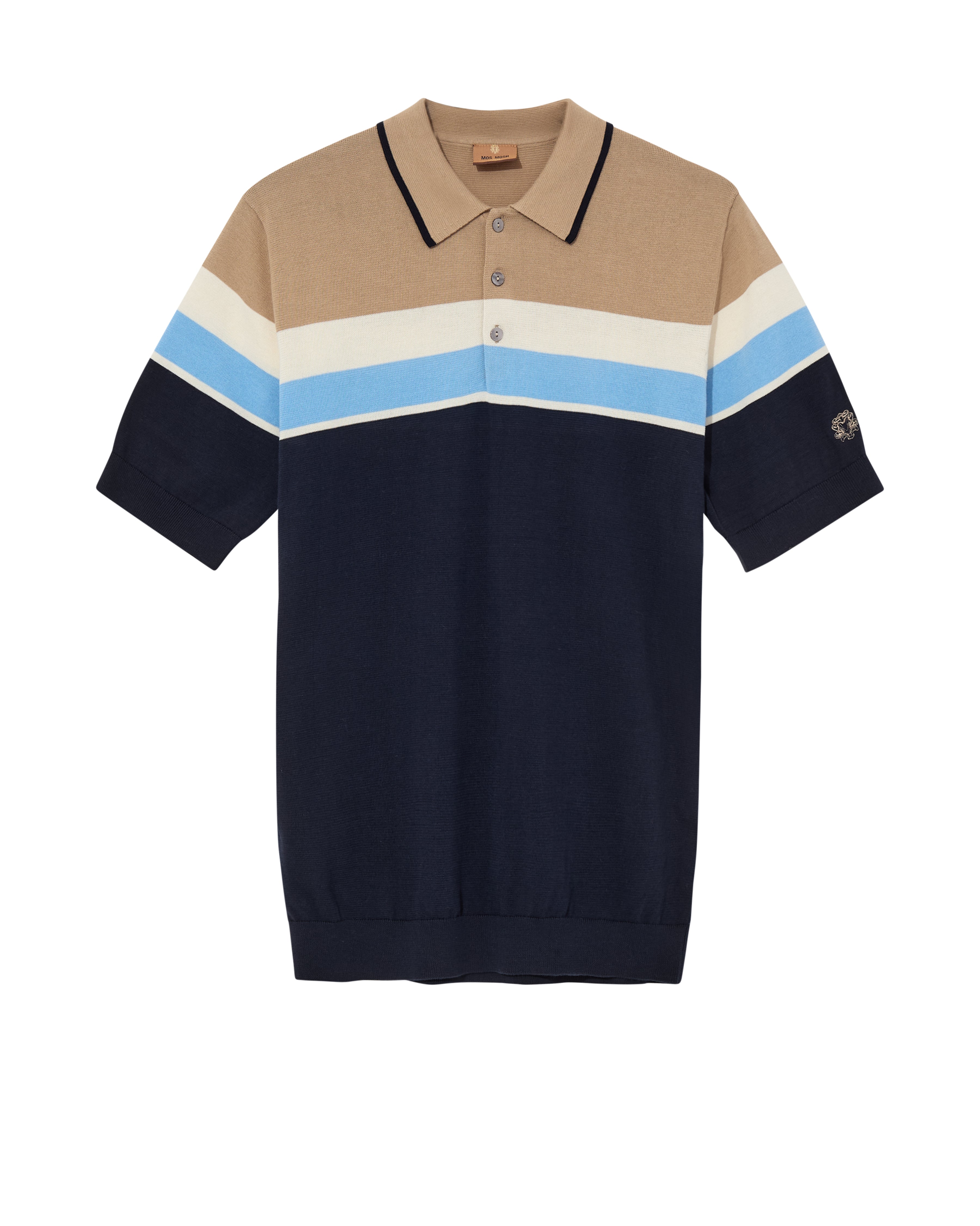 Mos Mosh Gallery - MMGJustin Stripe Polo  Knit