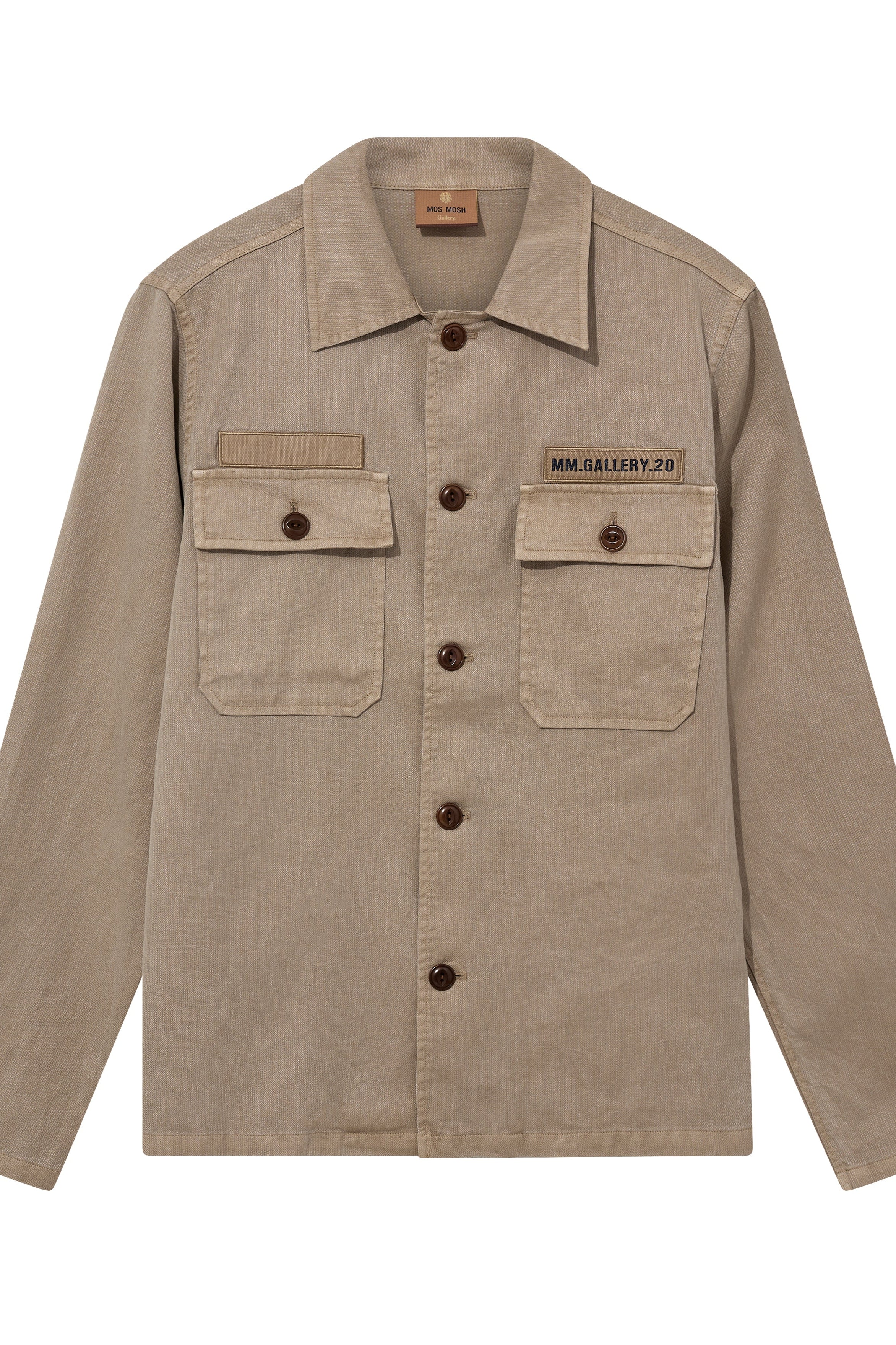 Mos Mosh Gallery - MMGMarcello Uniform Overshirt Sand
