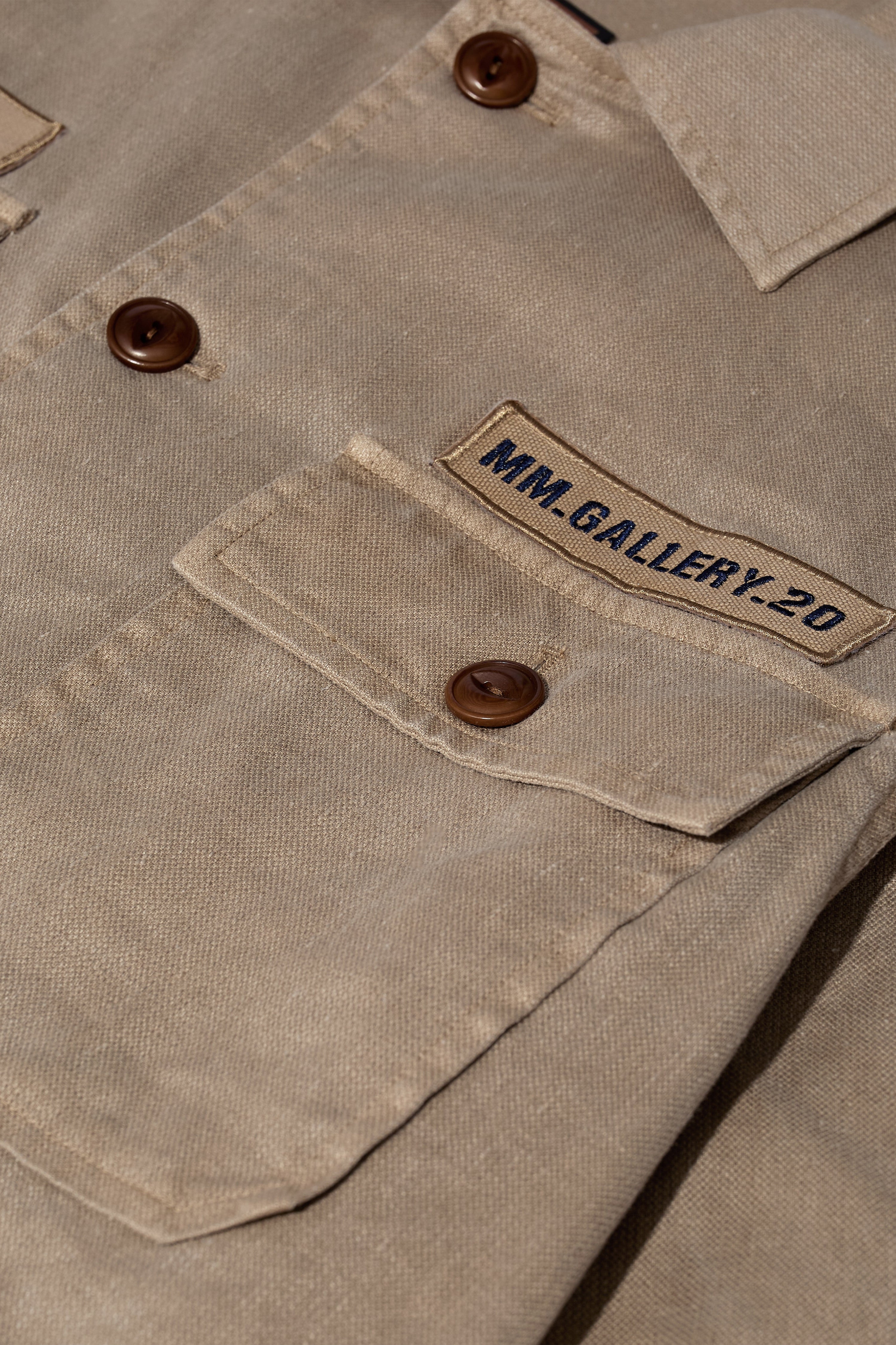 Mos Mosh Gallery - MMGMarcello Uniform Overshirt Sand