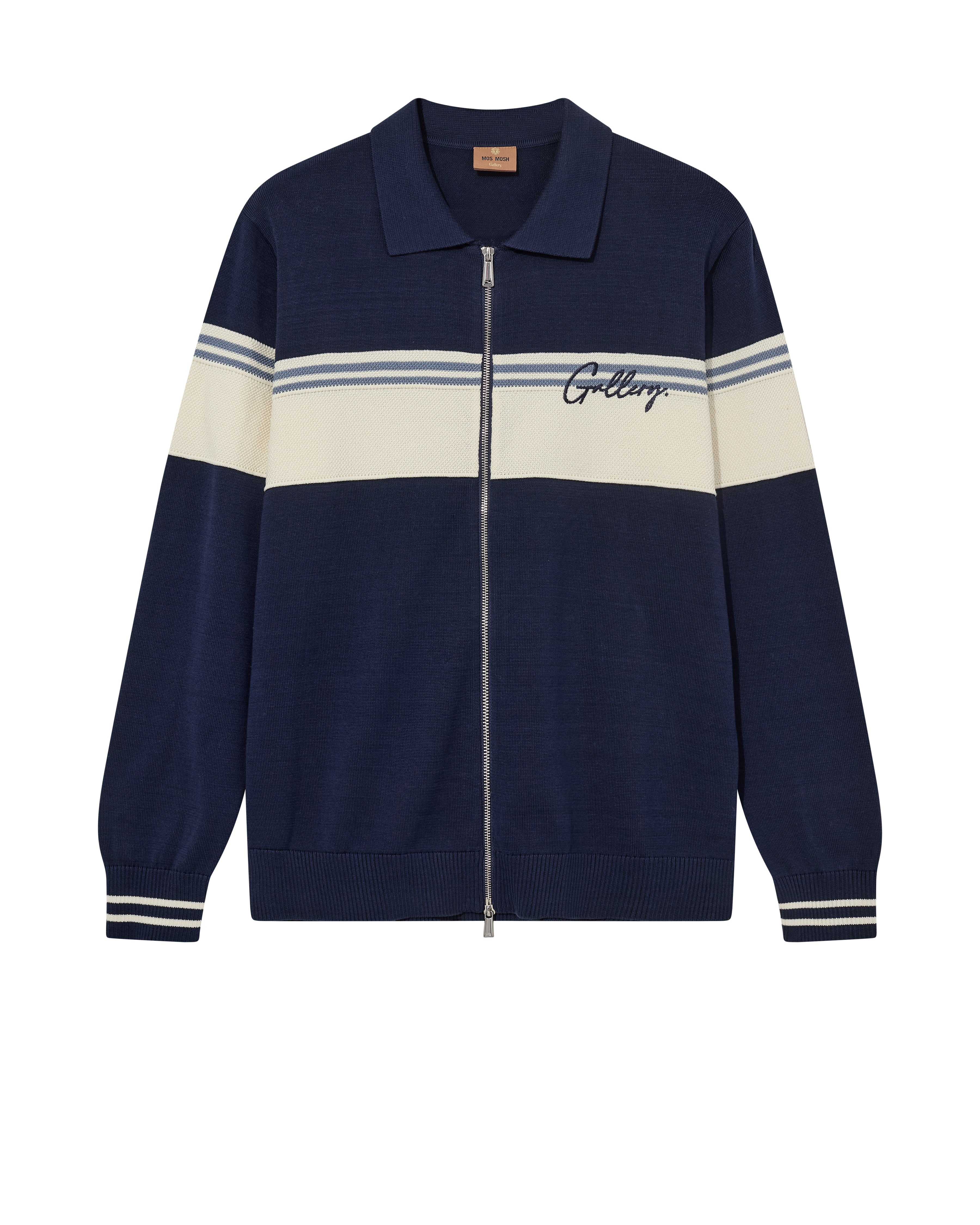 Mos Mosh Gallery - MMGBlam Stripe Polo Cardigan