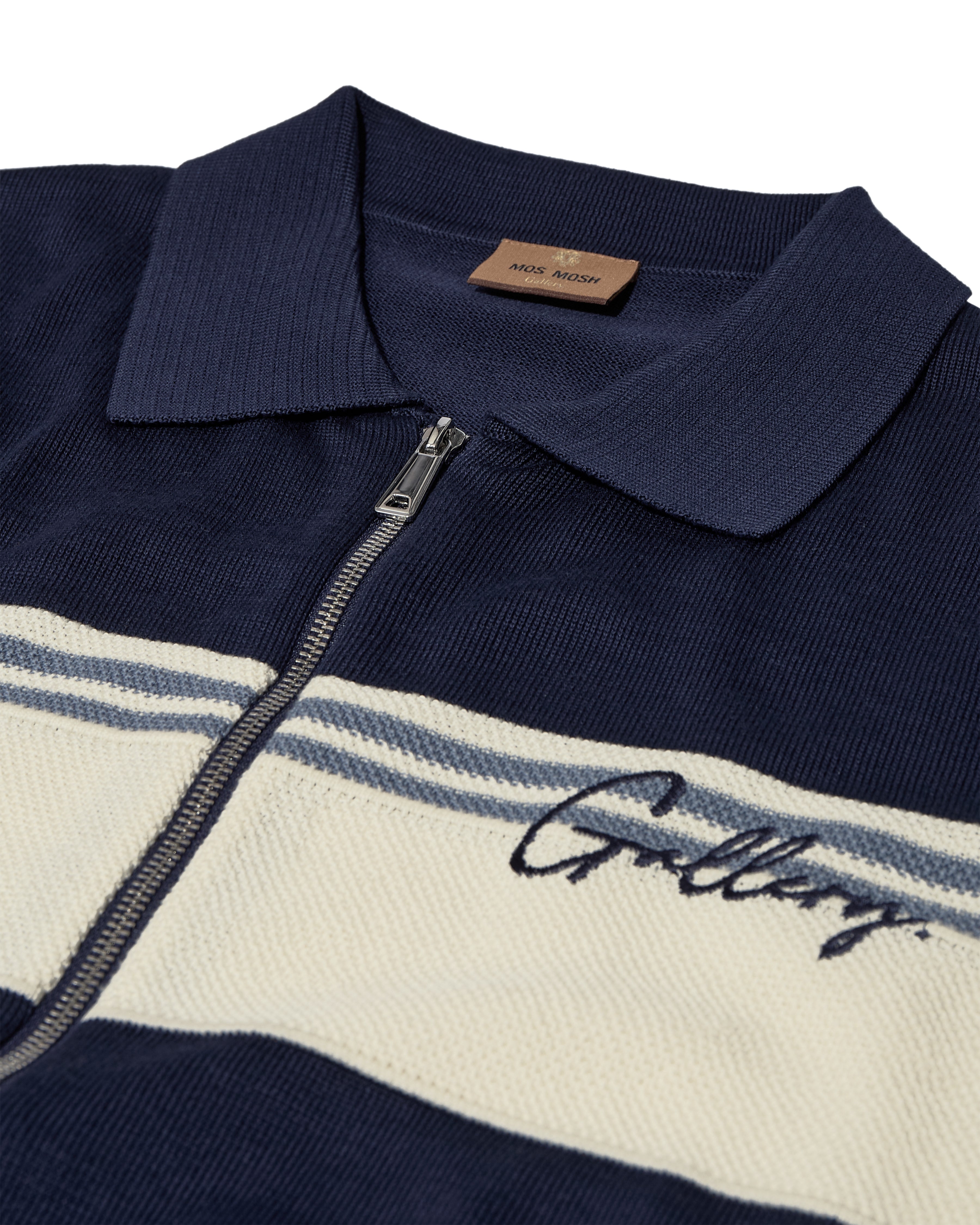 Mos Mosh Gallery - MMGBlam Stripe Polo Cardigan