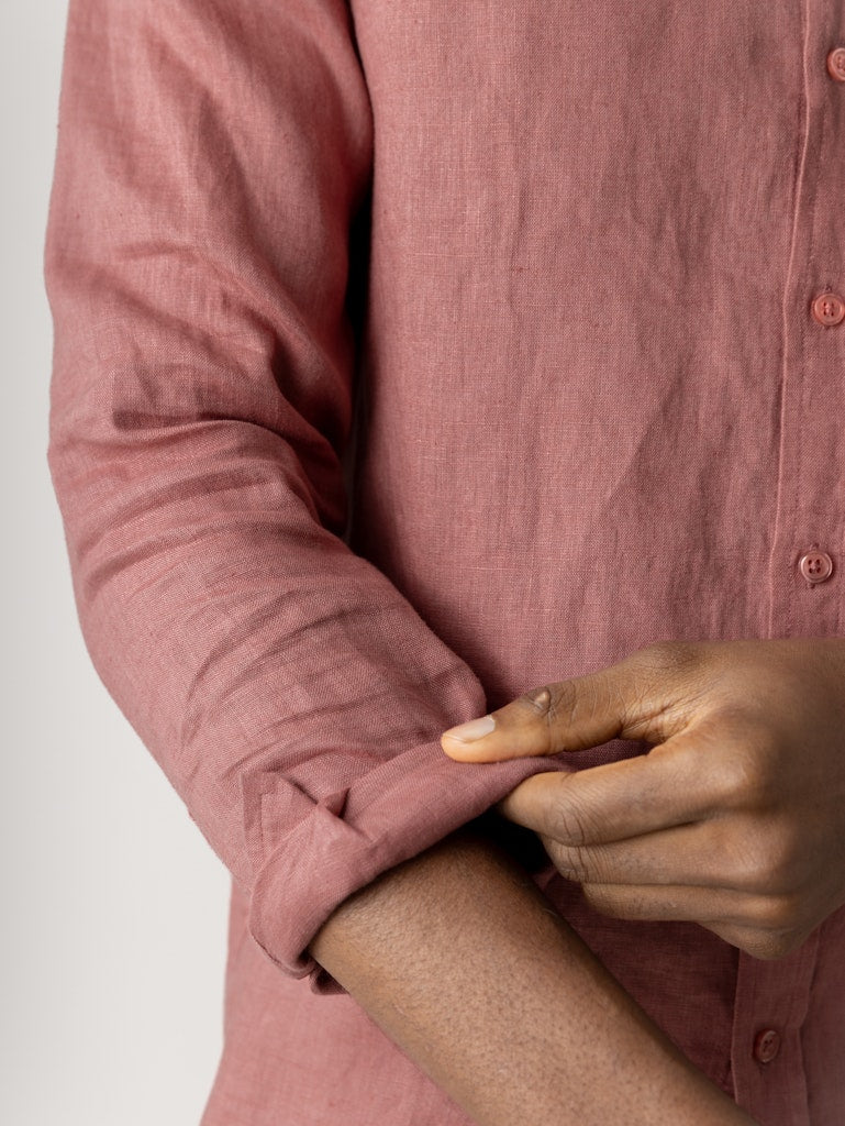 Mos Mosh Gallery - MMGTheo Linen Skjorte Rose