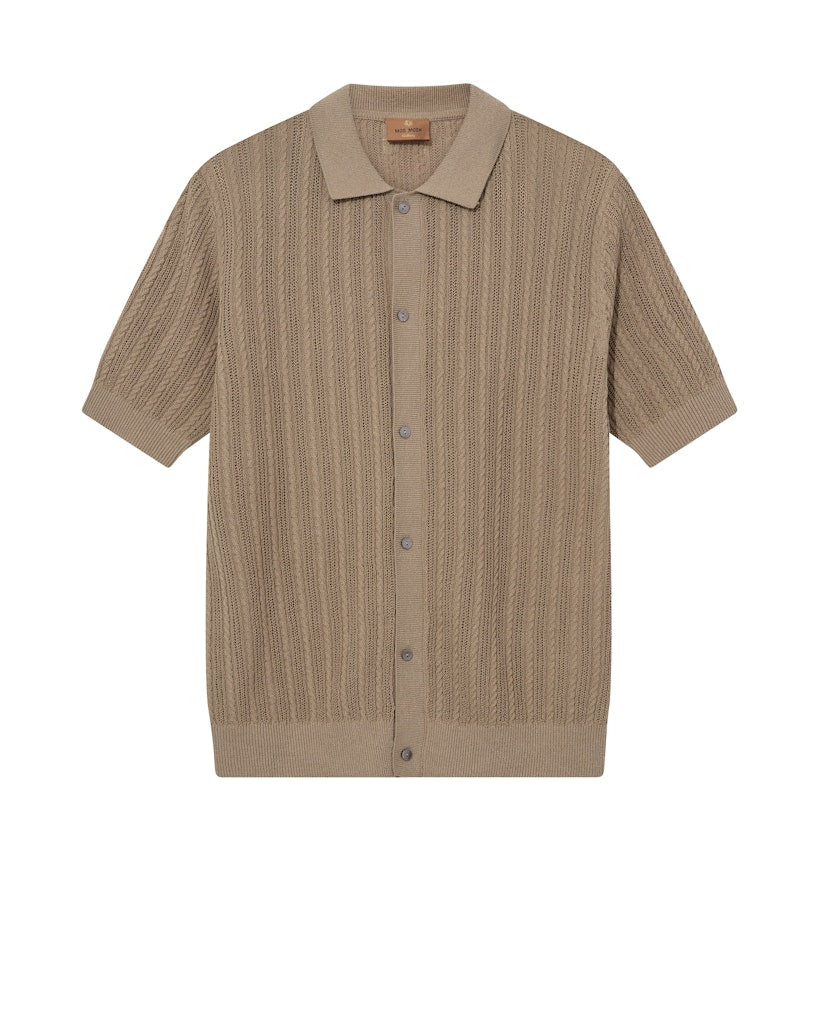 Mos Mosh Gallery - MMGDario Polo Knit Sand