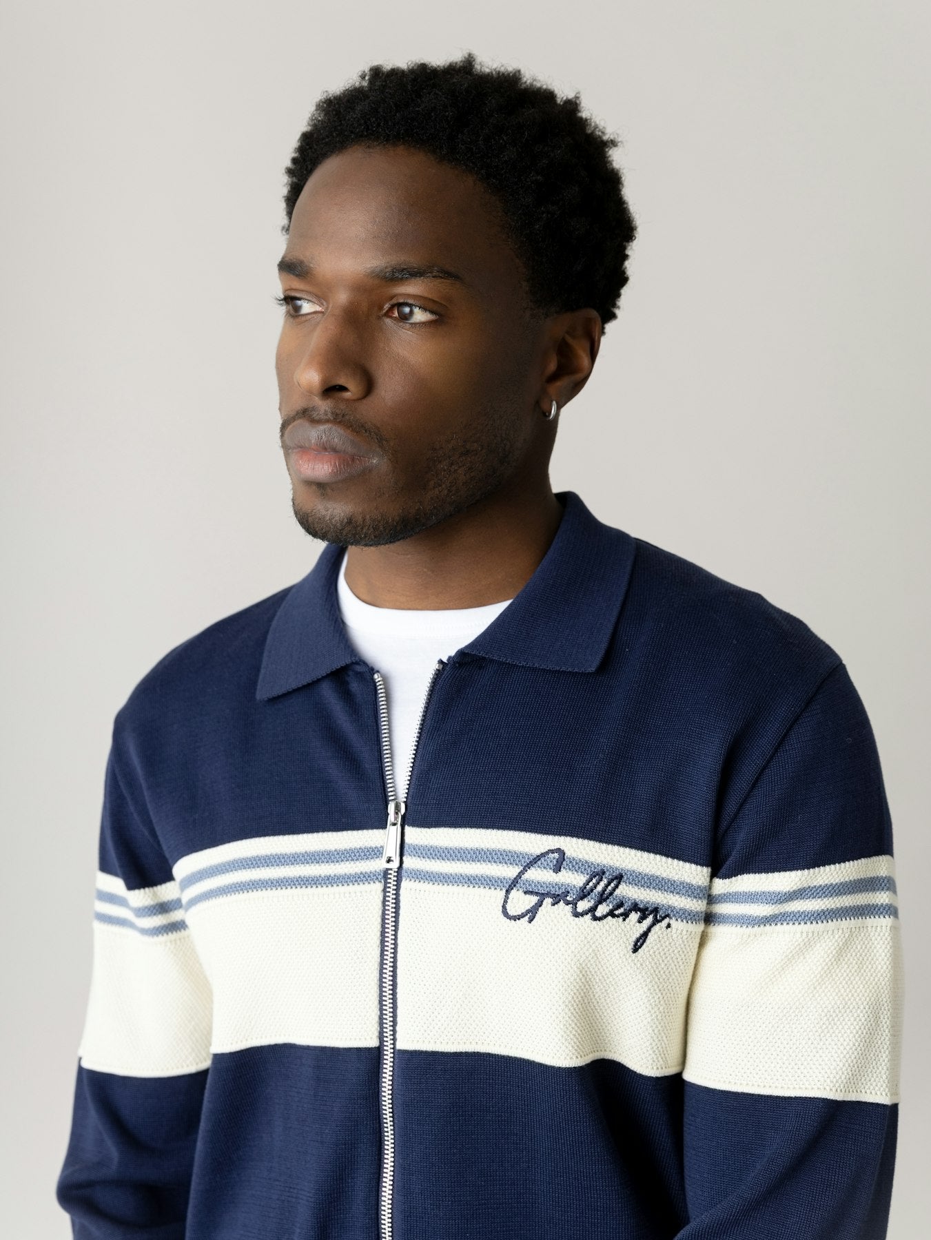 Mos Mosh Gallery - MMGBlam Stripe Polo Cardigan