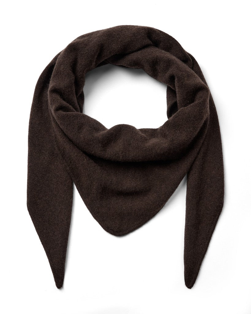Mos Mosh - MMEnata Cashmere Knit Scarf Brun