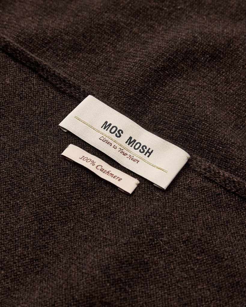 Mos Mosh - MMEnata Cashmere Knit Scarf Brun