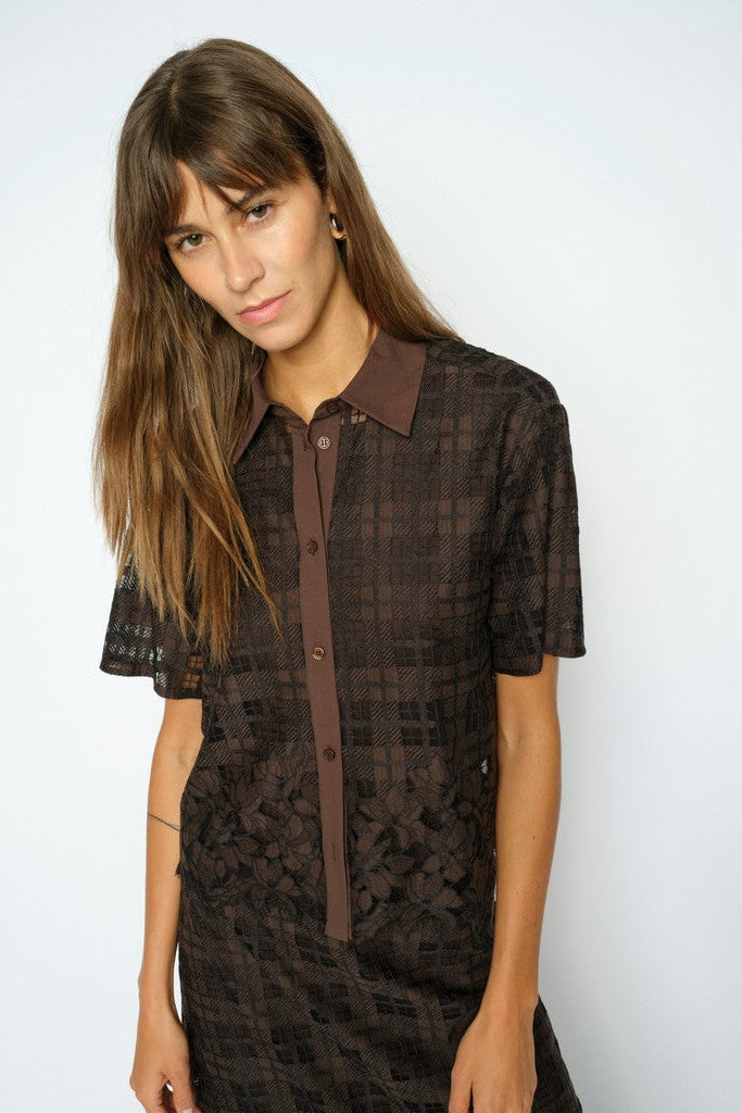 Mos Mosh - MMLia Checko SS Lace Shirt