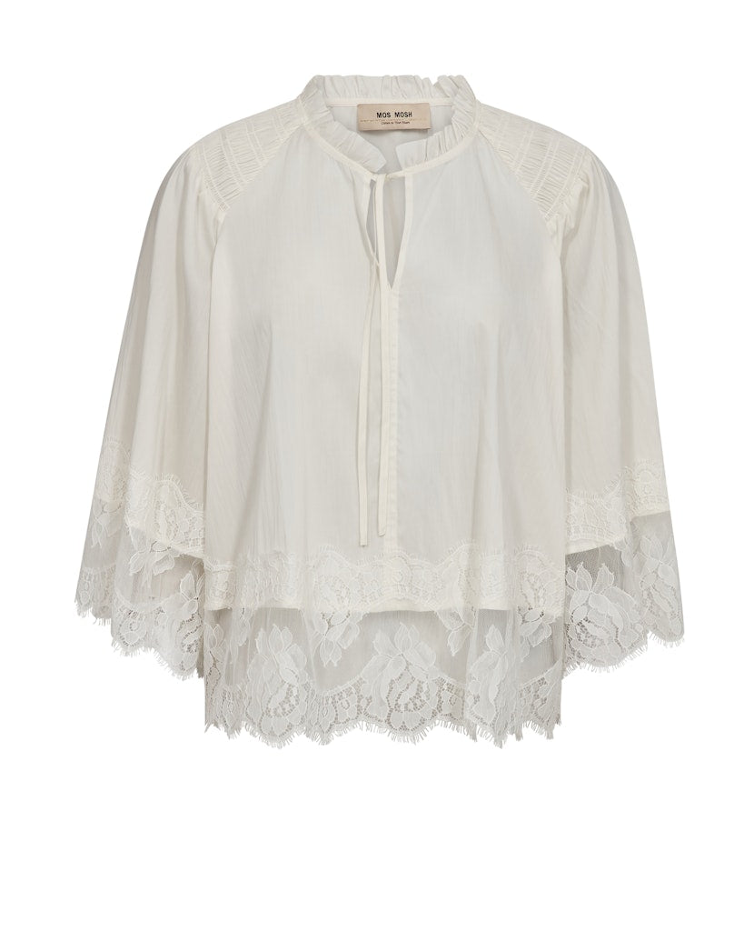 Mos Mosh - MMEisa Tess 3/4 Lace Bluse