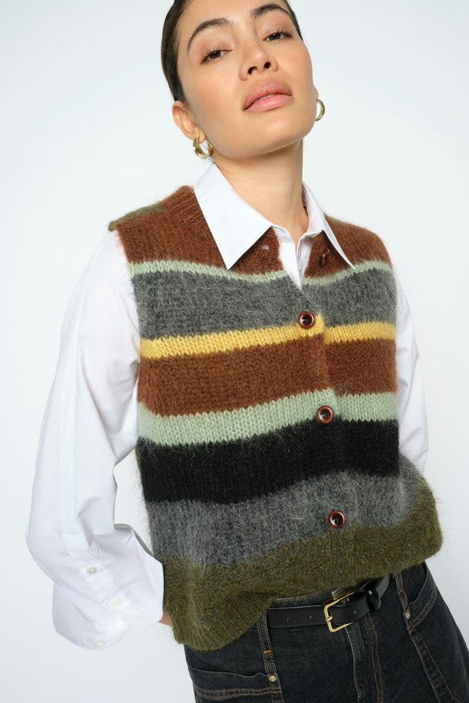 Mos Mosh - MMEsti Knit Vest Rosin Multi