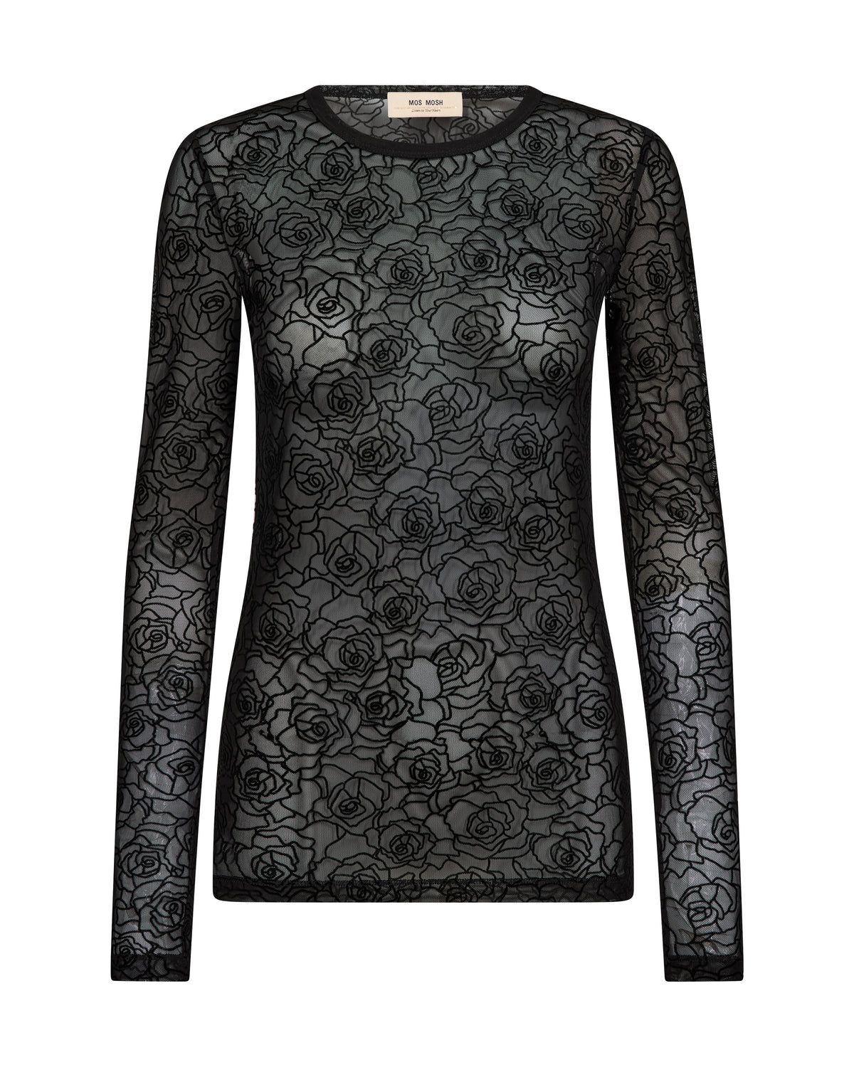 Mos Mosh - MMRose Mesh Blouse Black