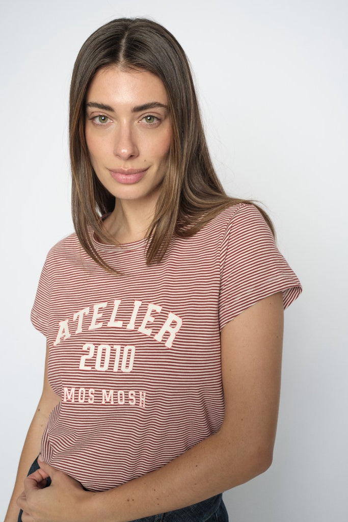 Mos Mosh - MMCamp O-SS Stripe Tee
