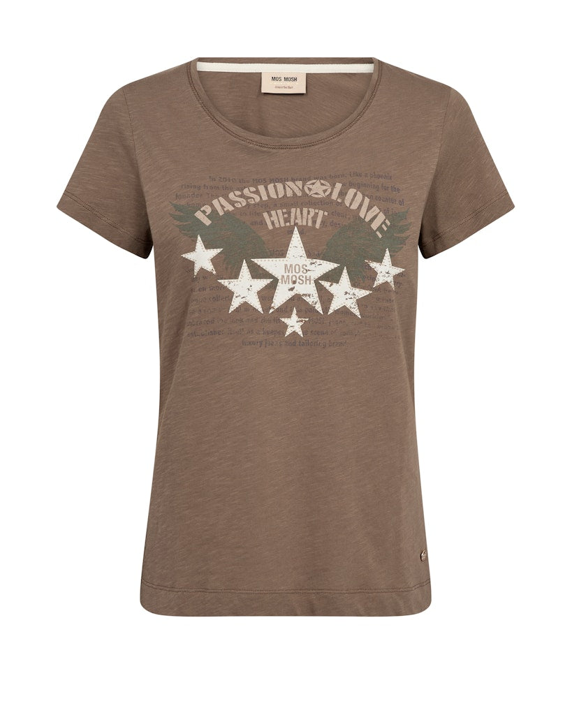 Mos Mosh - MMZibba T-shirt Brun