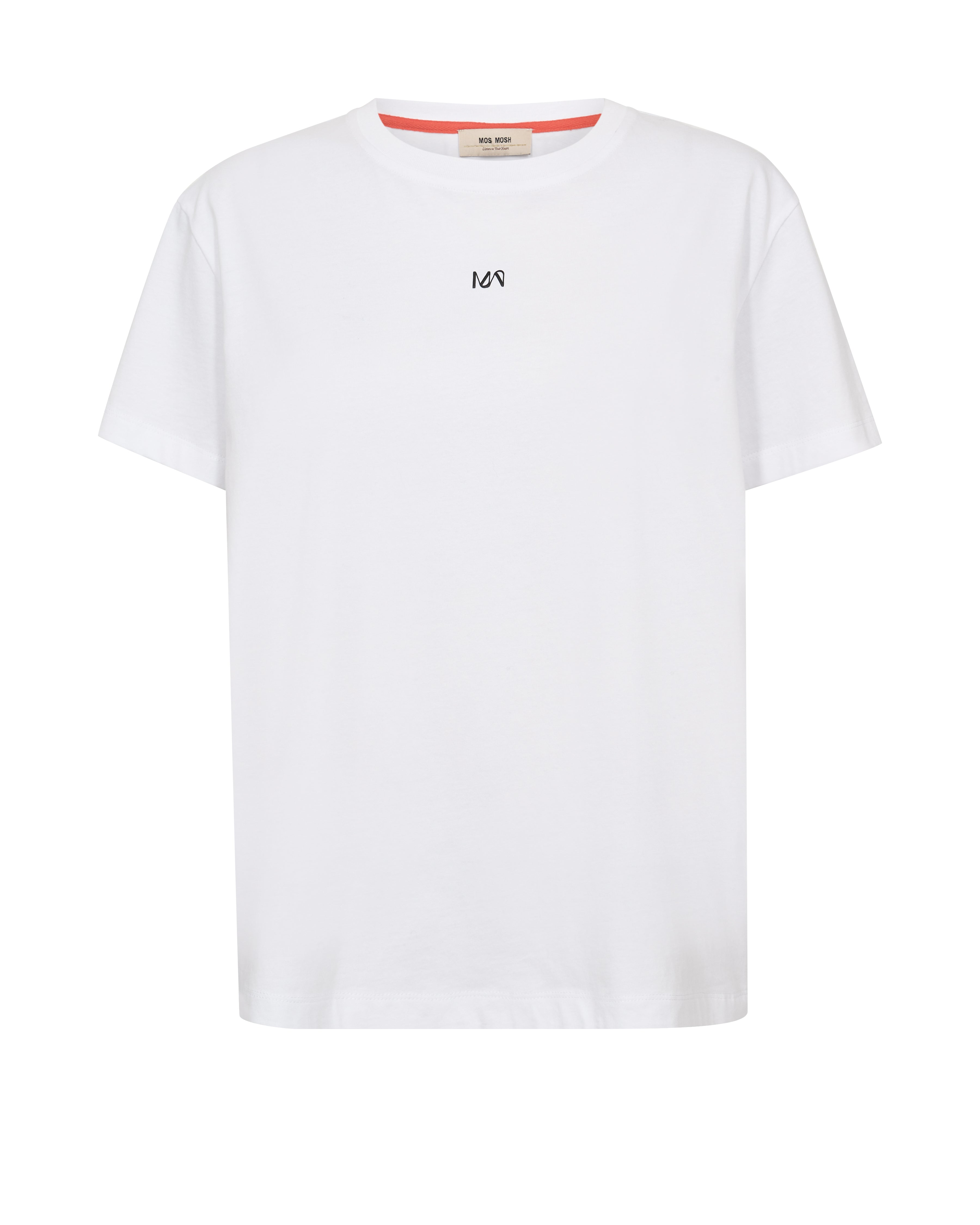 Mos Mosh - MMLail O-SS Cherry T-shirt Hvid