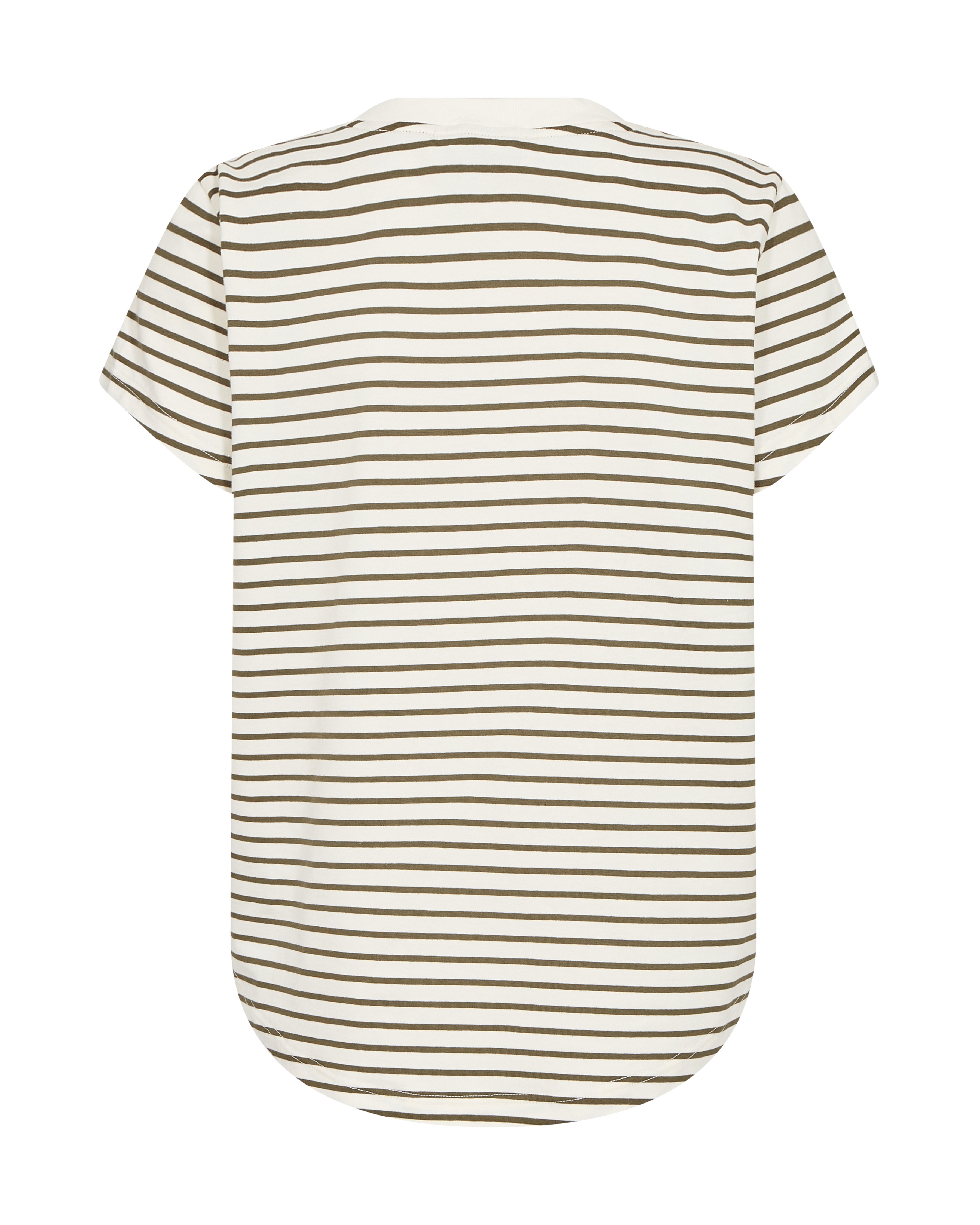 Mos Mosh - MMKala Stripe t-shirt, Olive