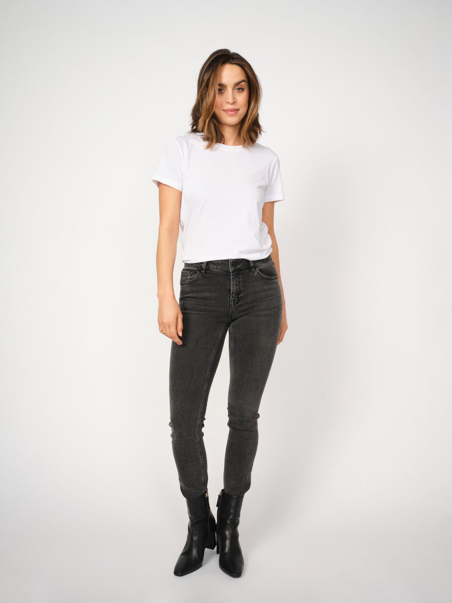 Mos Mosh - MMVice Deluxe Jeans i grå