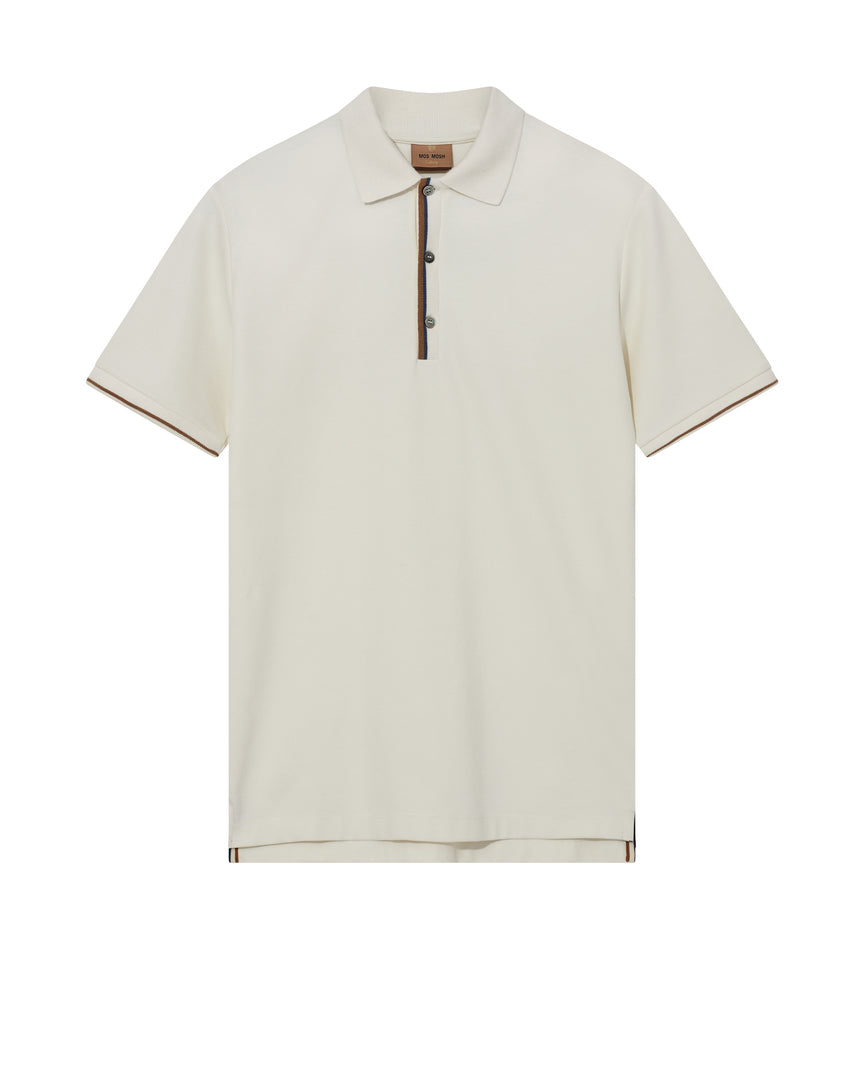 MMGHarvey Polo Ss Tee off white