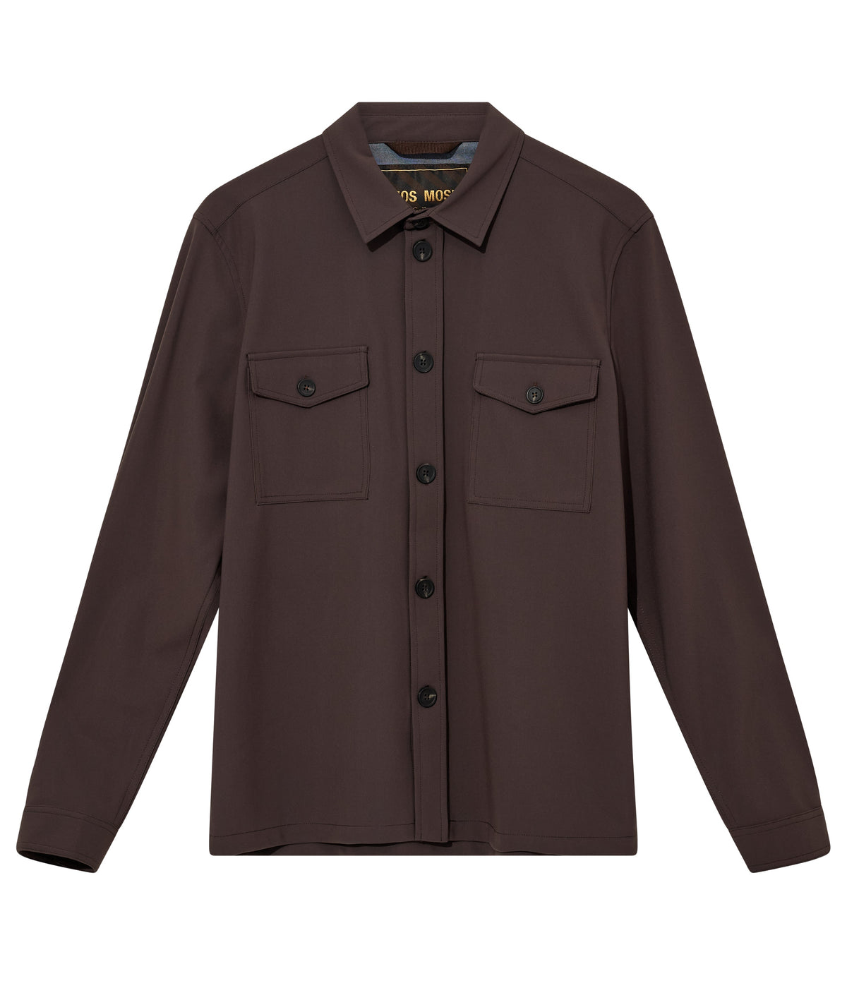Mos Mosh Gallery - MMGBirk Traver Overshirt Chocolate Brown