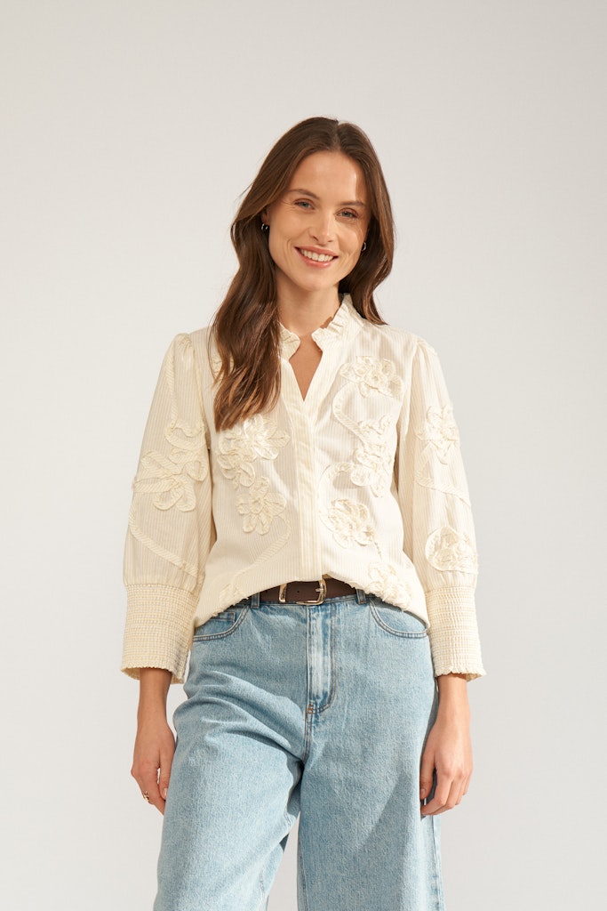 Nümph - NUEmelia skjorte i lysegul