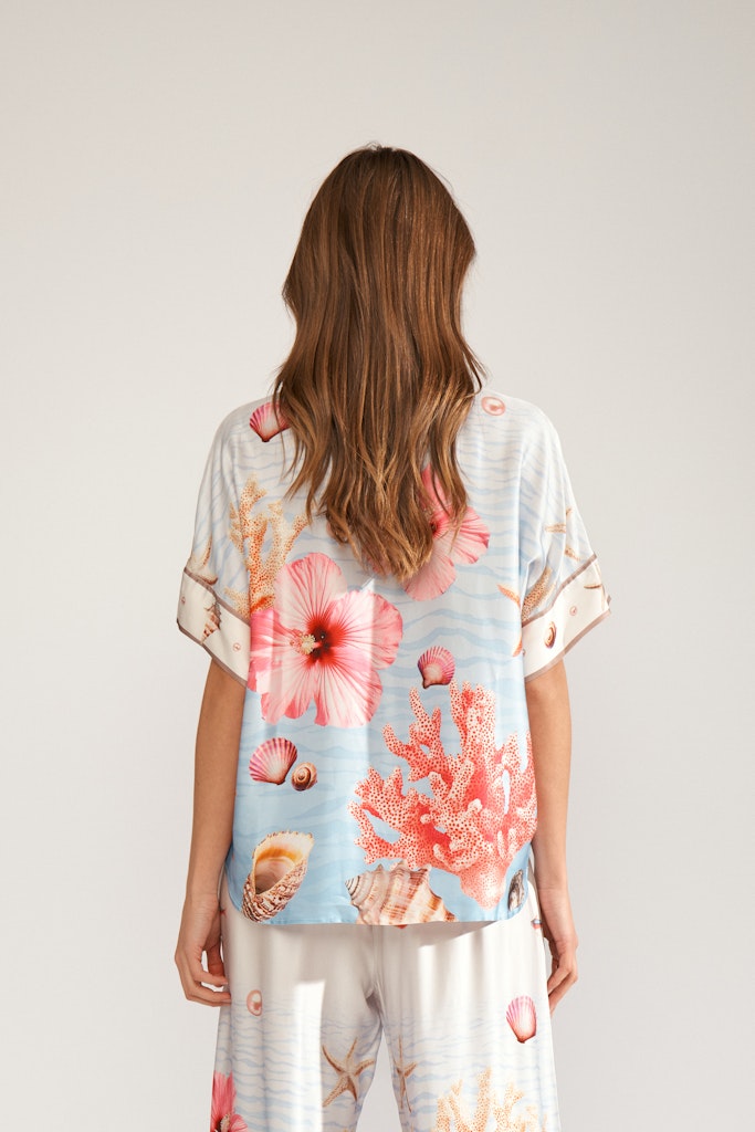 Nümph - Nuoceana Skjorte Lyseblå Print