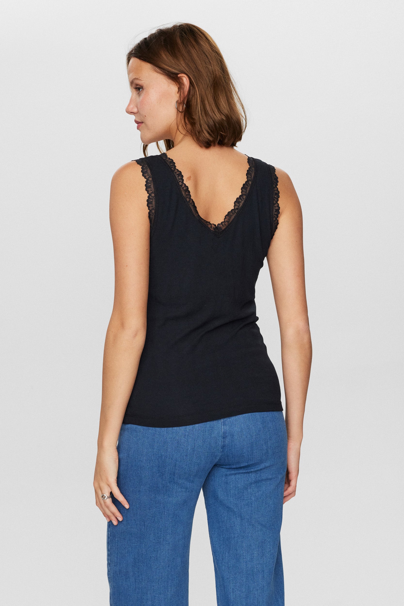 Nümph NUBowie Lace Top, Sort